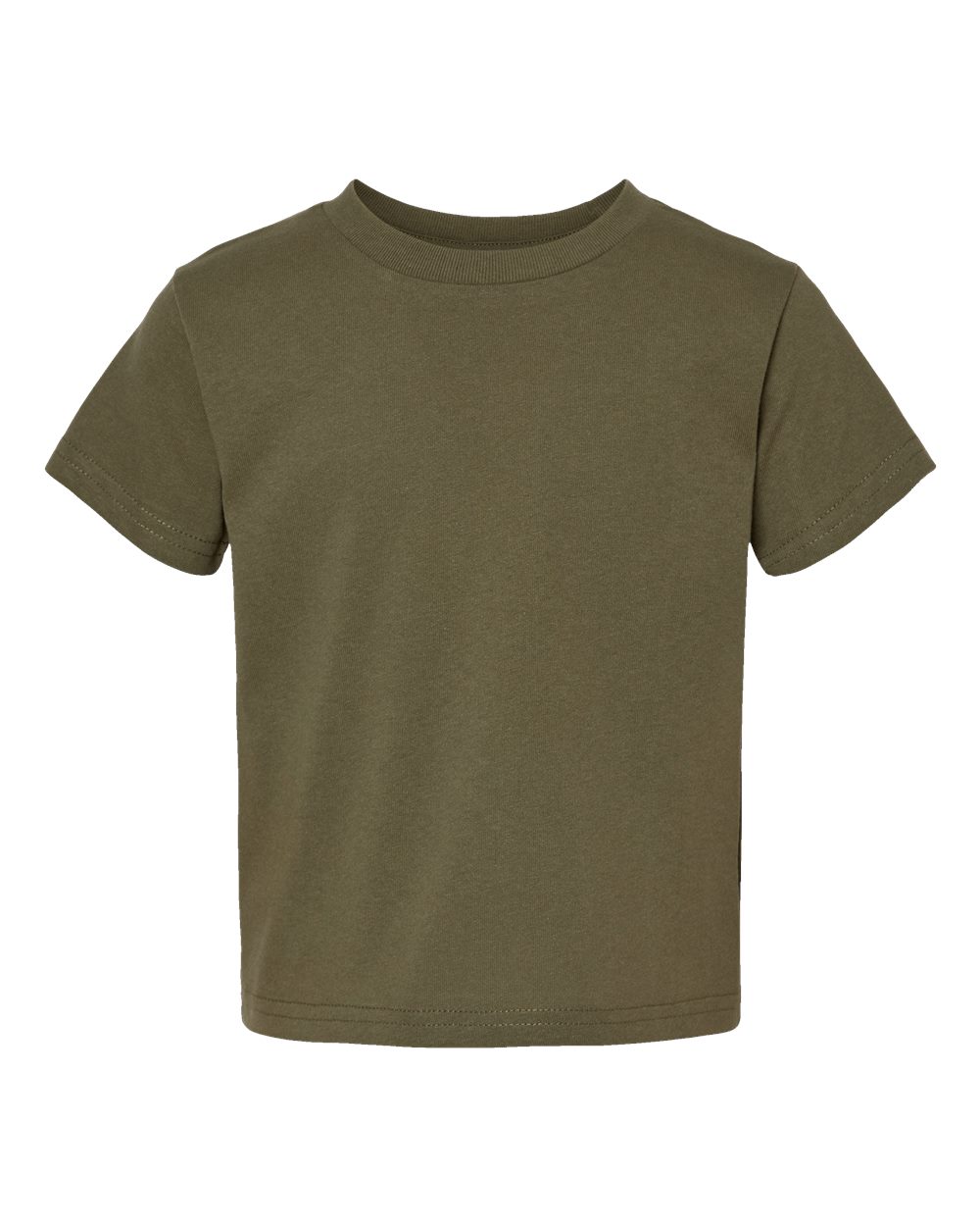 Toddler Cotton Jersey Tee - Front - B35638633 - Military Green