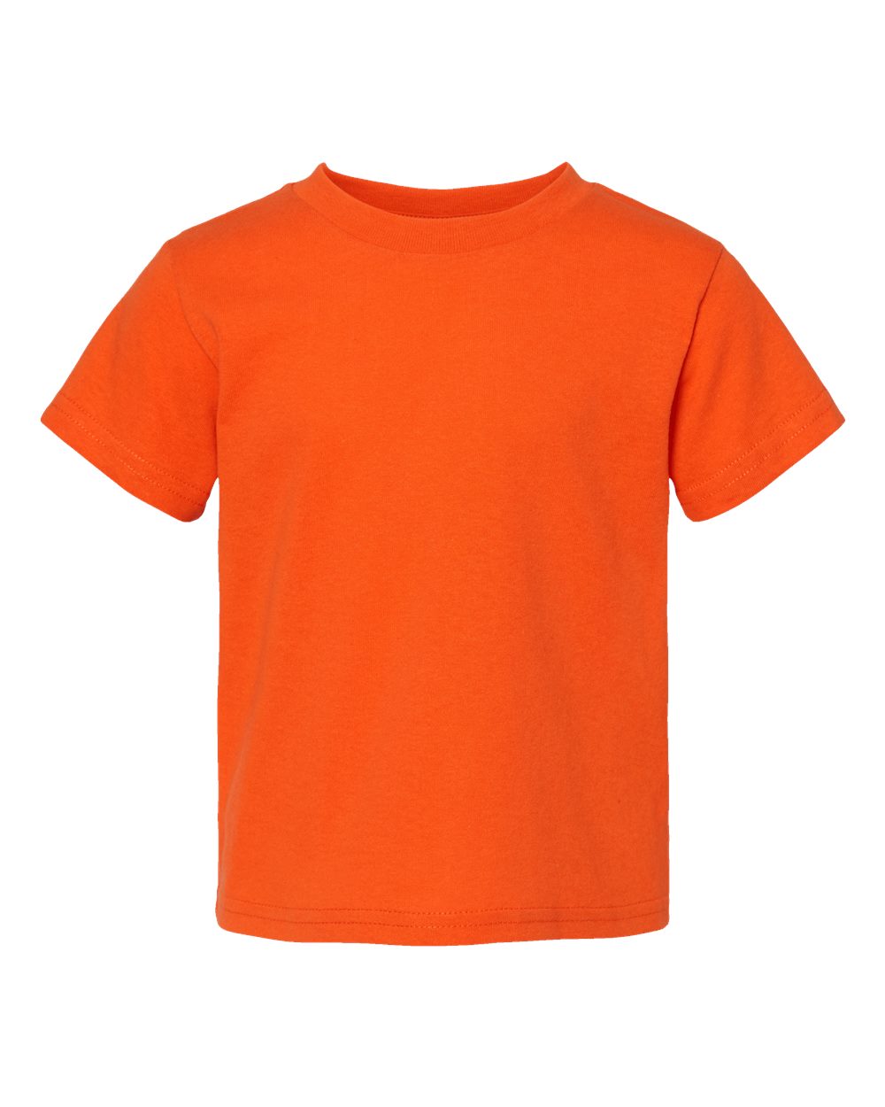 Toddler Cotton Jersey Tee - Front - B35638663 - Orange