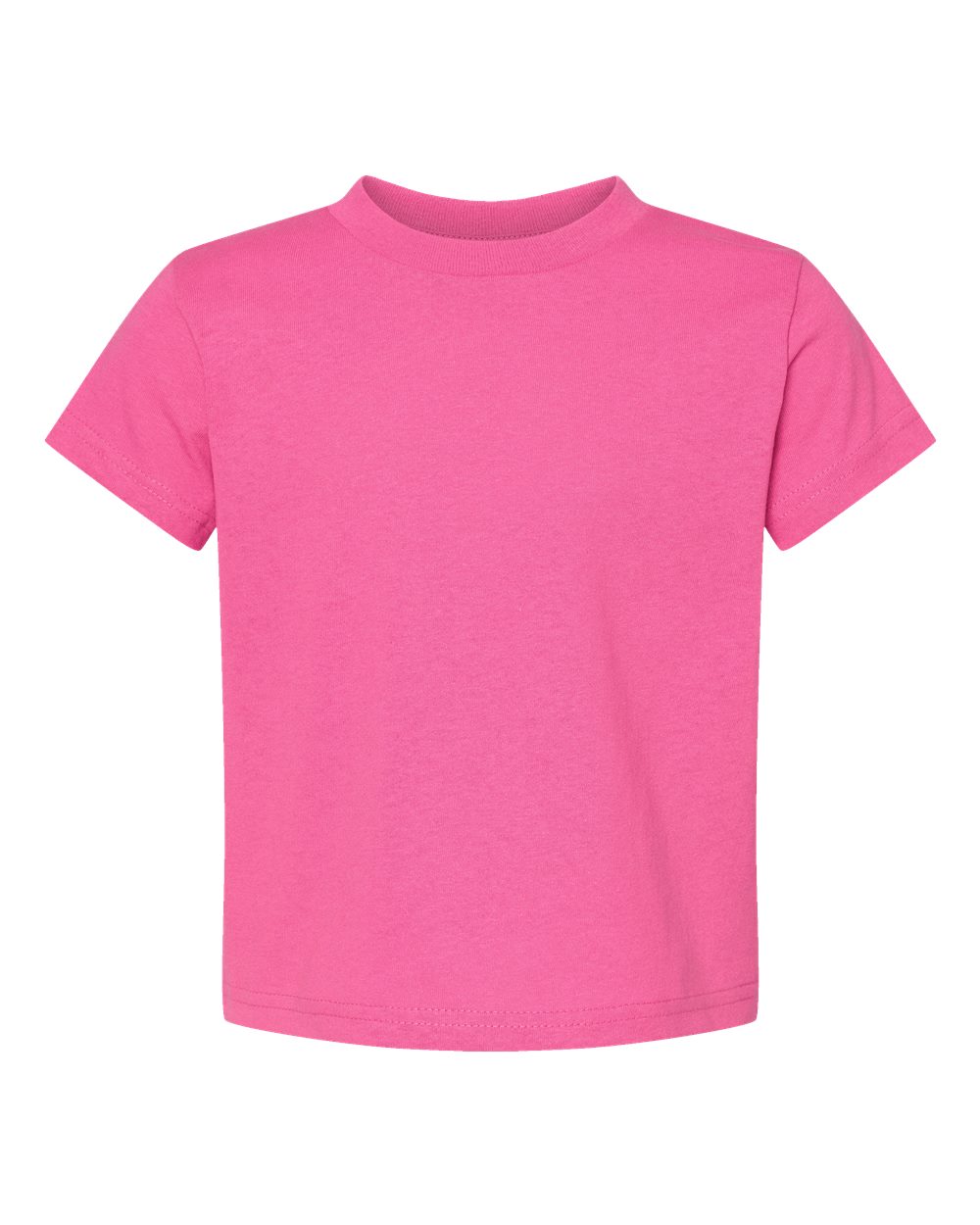 Toddler Cotton Jersey Tee - Front - B35638693 - Raspberry