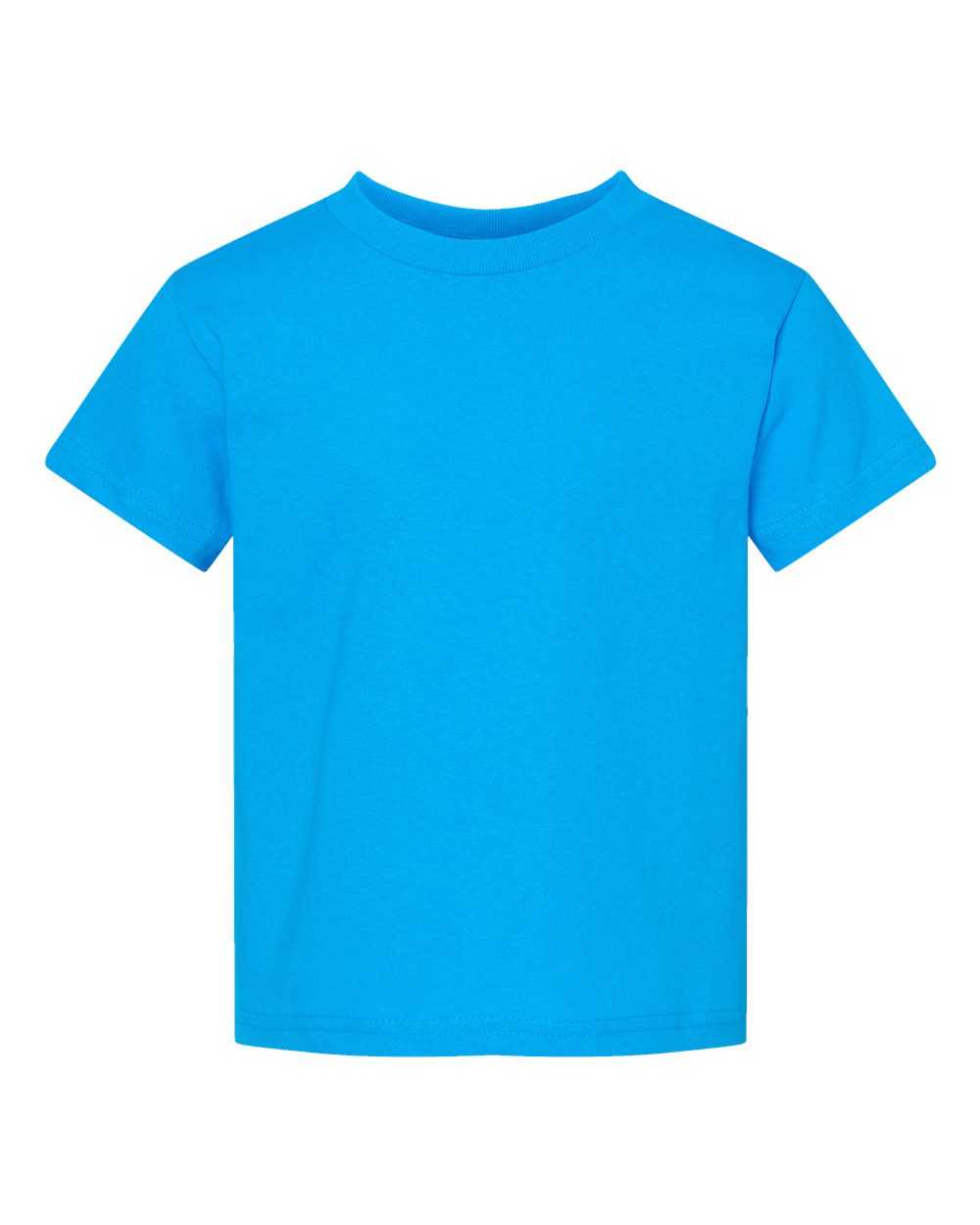 Toddler Cotton Jersey Tee - Front - B35638783 - Turquoise