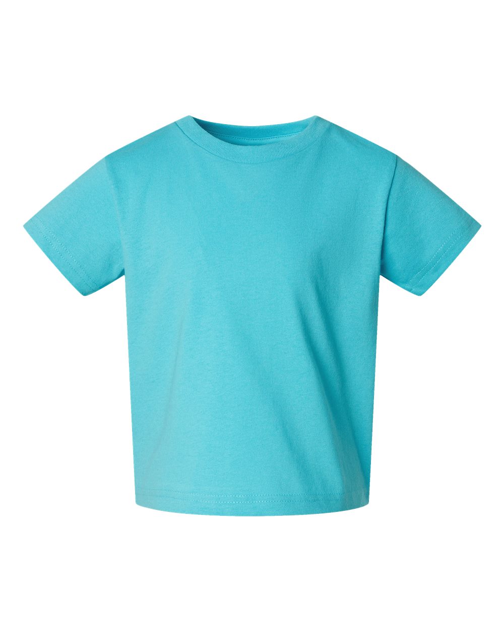 Toddler Cotton Jersey Tee - Front - B35638973 - Caribbean
