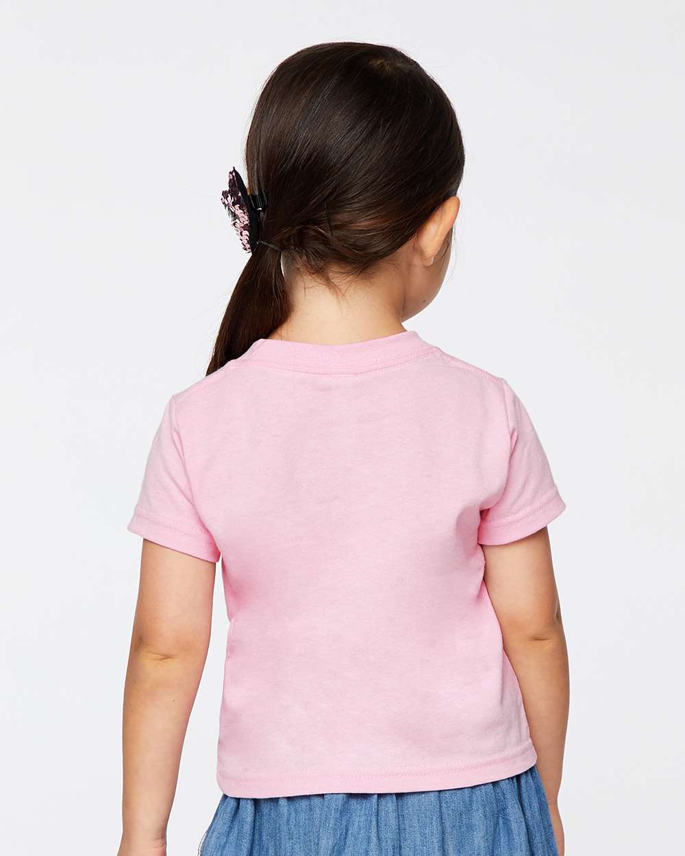 Toddler Cotton Jersey Tee - OnModelBack - B35638303 - Pink