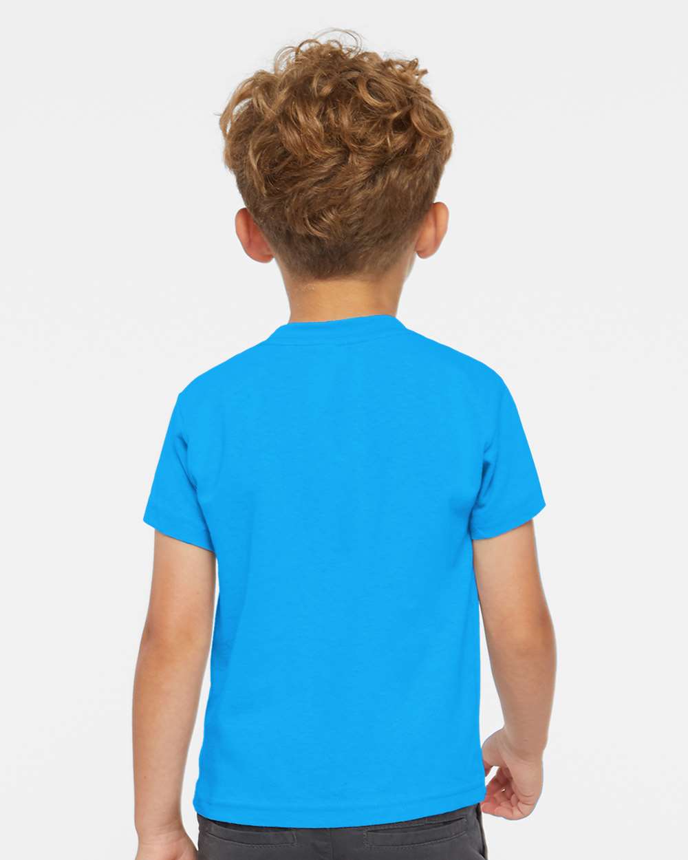 Toddler Cotton Jersey Tee - OnModelBack - B35638783 - Turquoise