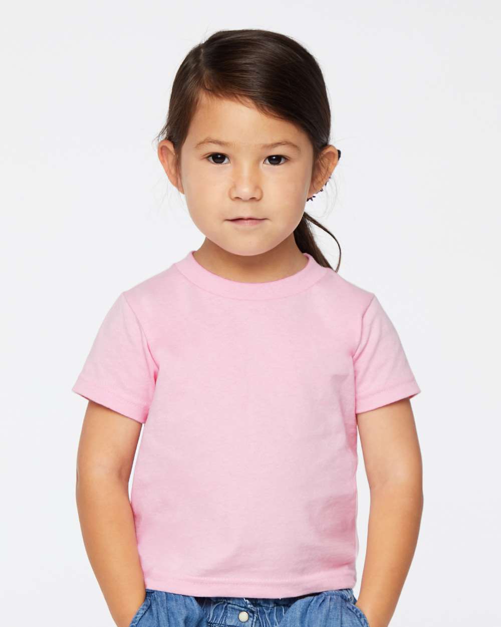 Toddler Cotton Jersey Tee - OnModelFront - B35638303 - Pink