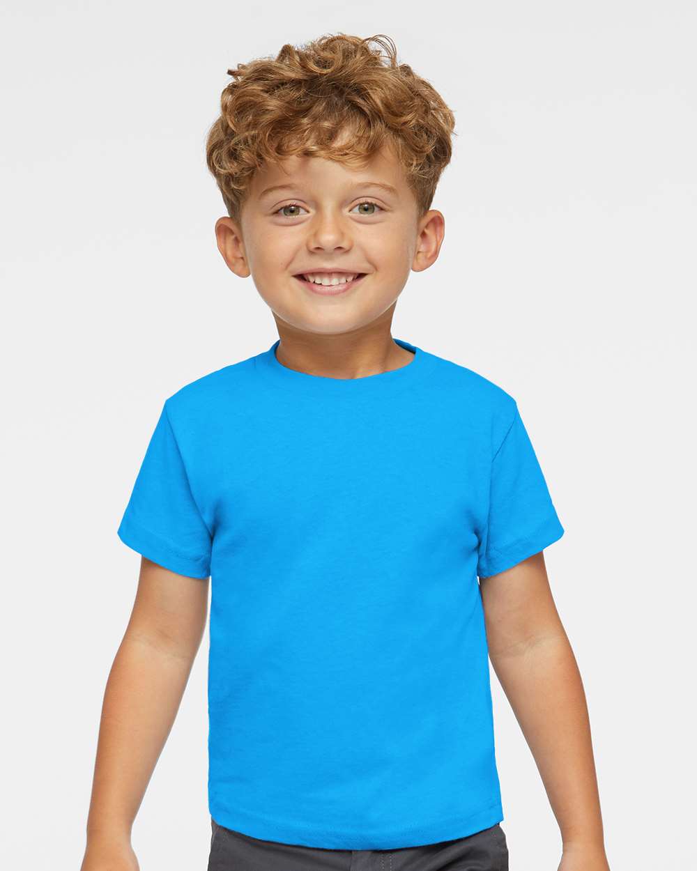 Toddler Cotton Jersey Tee - OnModelFront - B35638783 - Turquoise