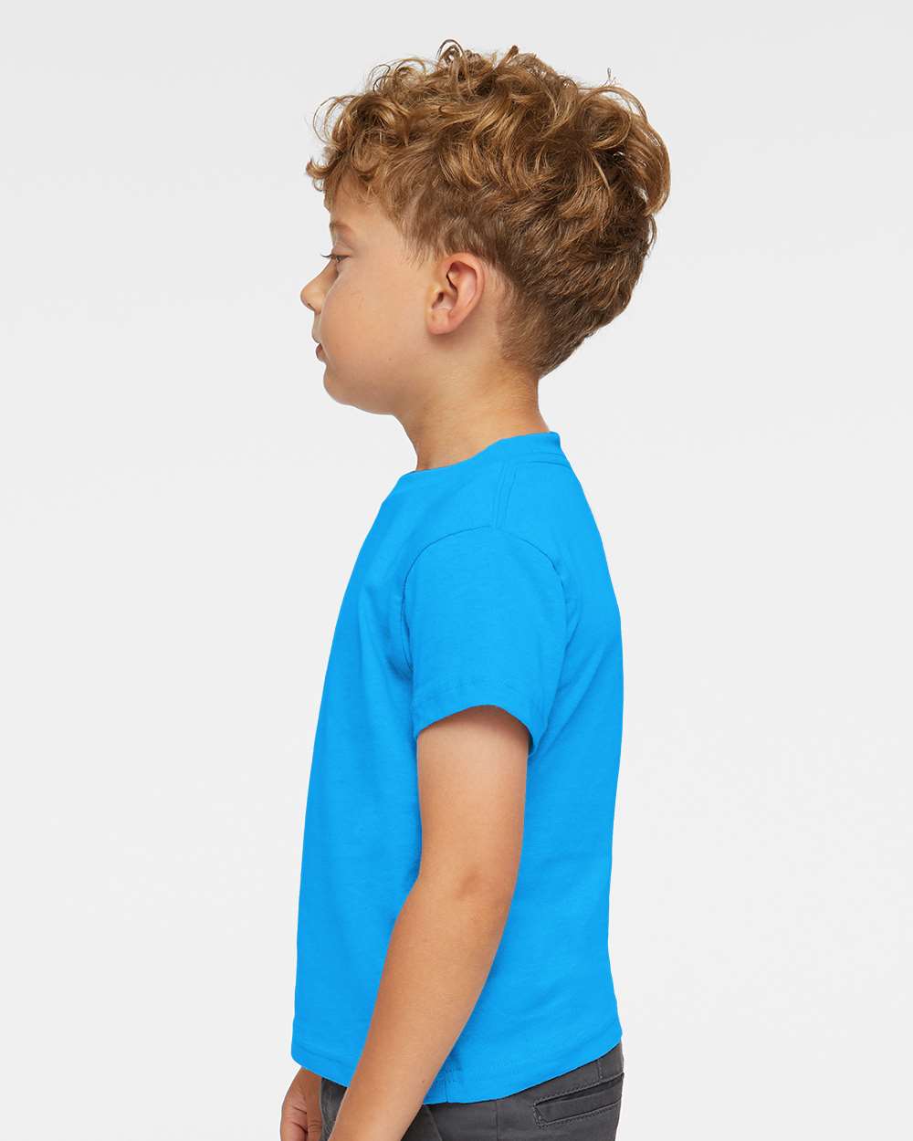 Toddler Cotton Jersey Tee - OnModelSide - B35638783 - Turquoise