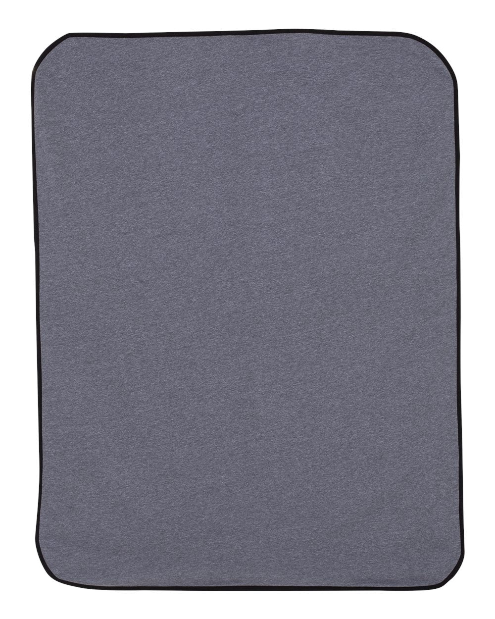 Premium Jersey Infant Blanket - Side - B37238130 - Granite Heather/ Black