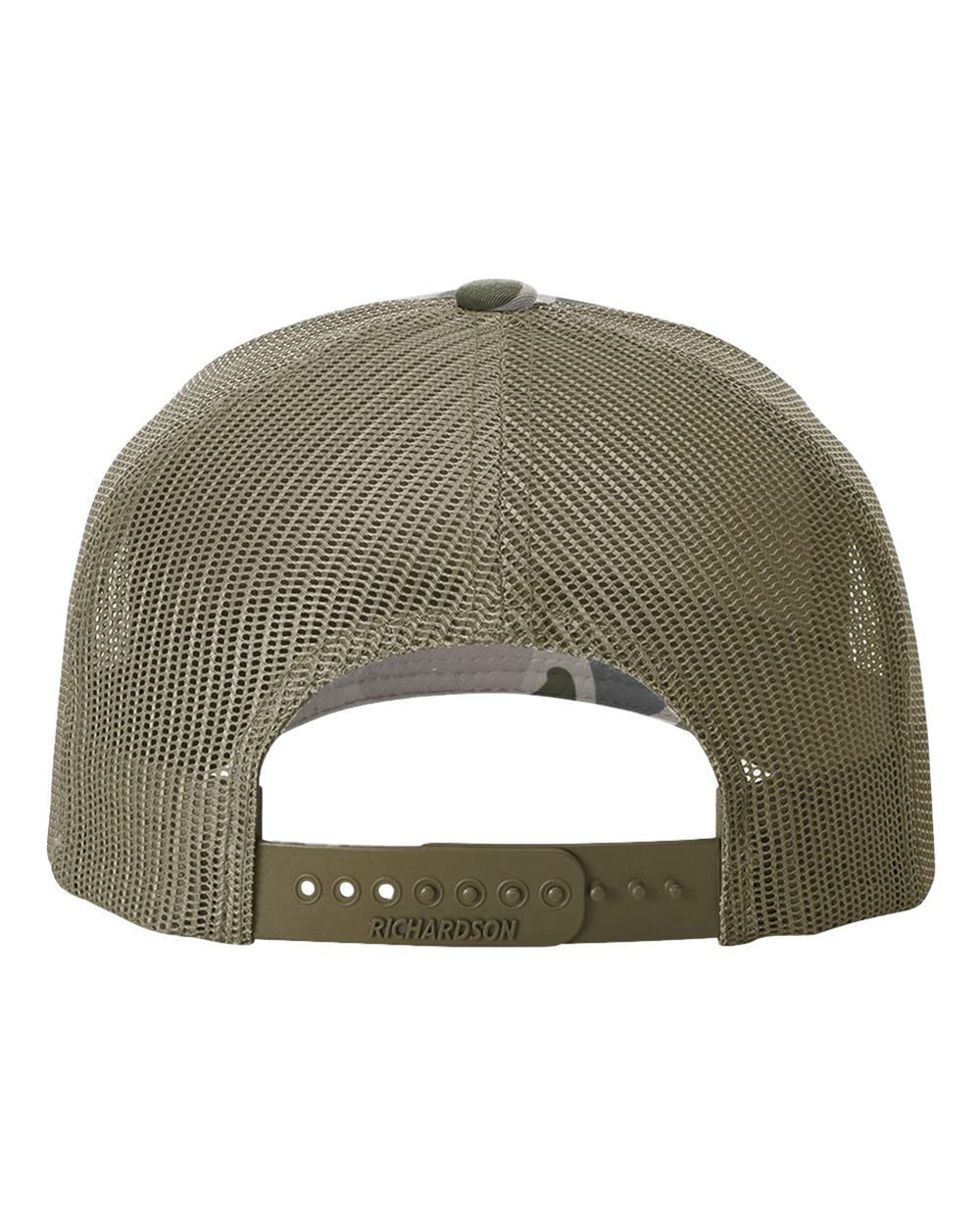 Five-Panel Printed Trucker Cap - Back - B26795130 - Marsh Duck Camo/ Loden