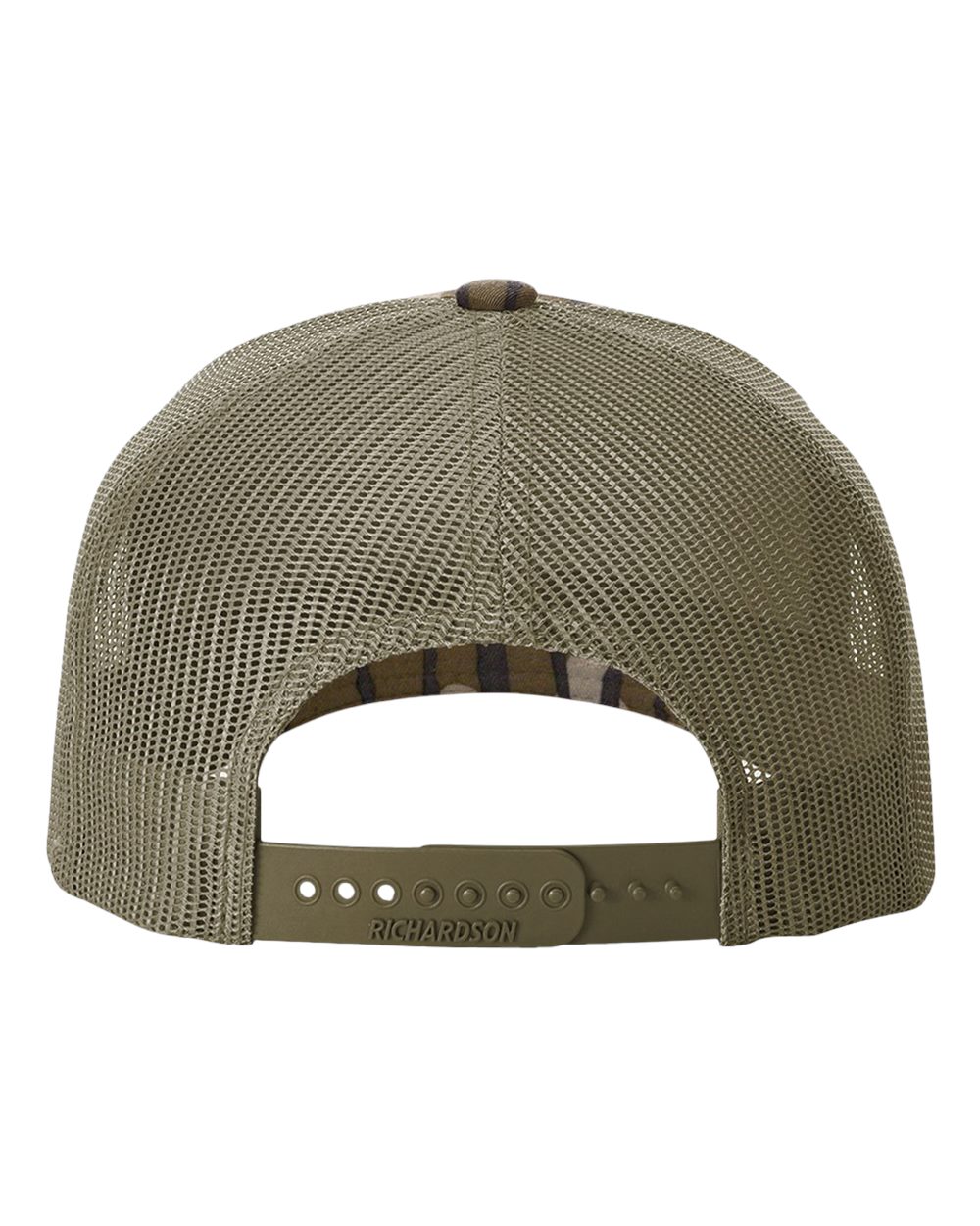 Five-Panel Printed Trucker Cap - Back - B26795140 - Mossy Oak Bottomland/ Loden