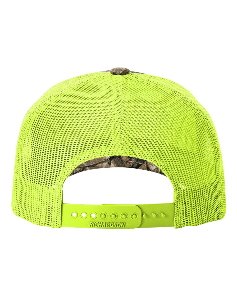 Five-Panel Printed Trucker Cap - Back - B26795220 - Realtree Edge/ Neon Yellow