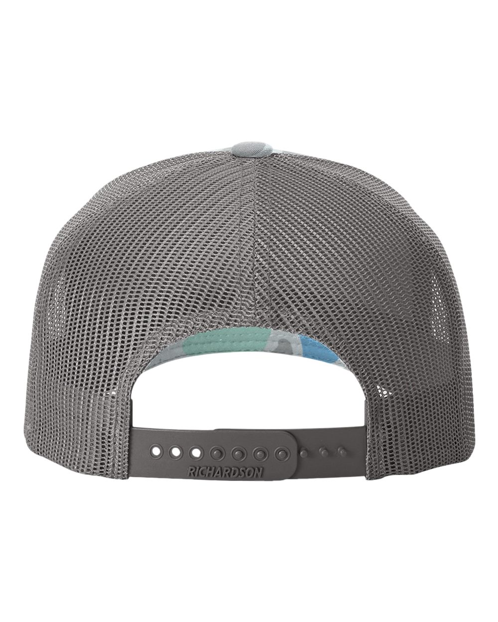 Five-Panel Printed Trucker Cap - Back - B26795310 - Saltwater Duck Camo/ Charcoal