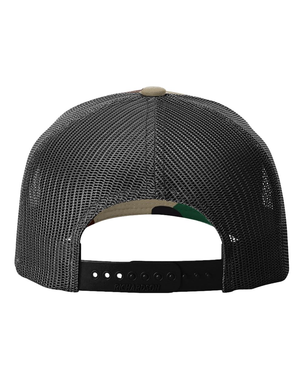 Five-Panel Printed Trucker Cap - Back - B26795330 - Green Camo/ Black
