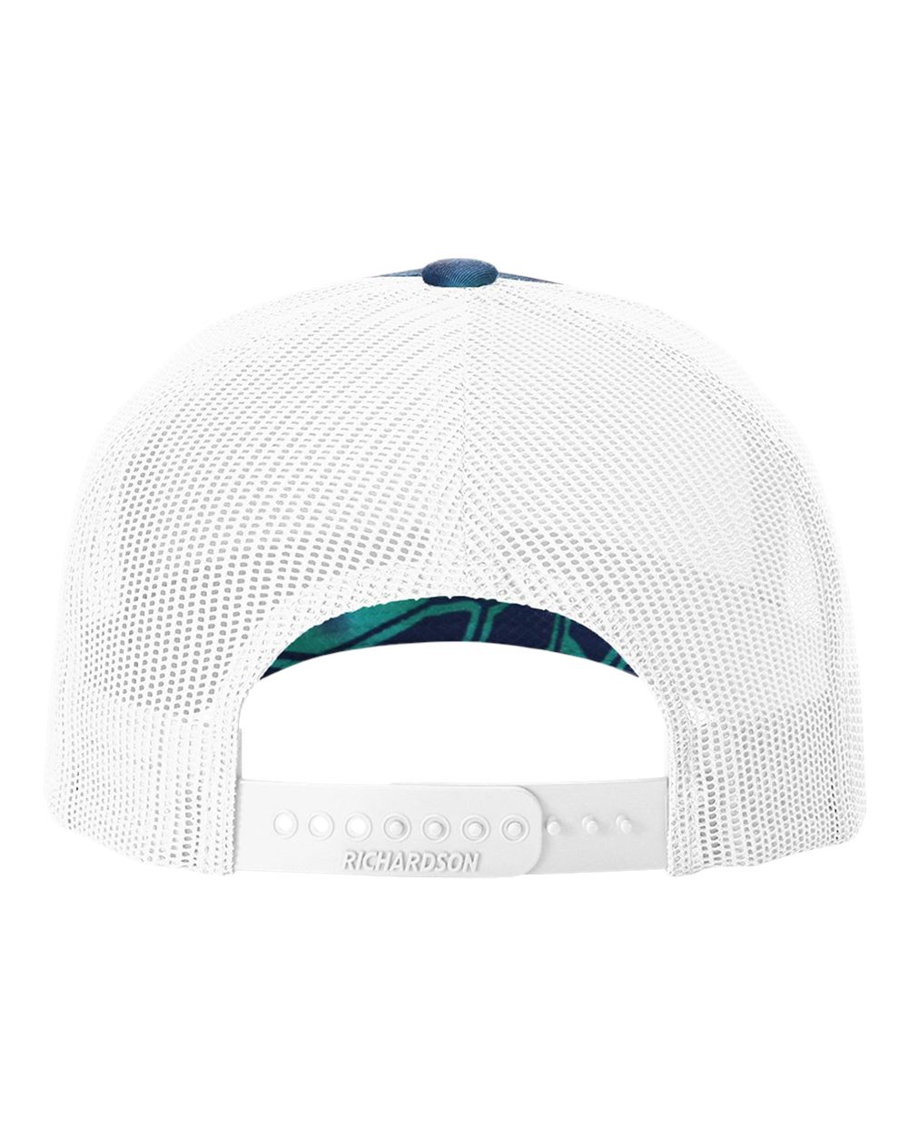 Five-Panel Printed Trucker Cap - Back - B26795400 - Kryptek Pontus/ White