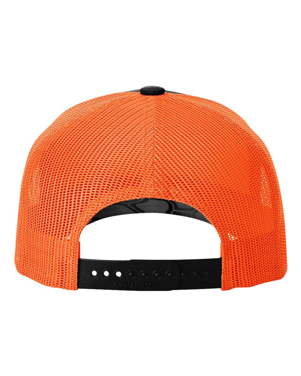 Five-Panel Printed Trucker Cap - Back - B26795410 - Kryptek Typhon/ Neon Orange
