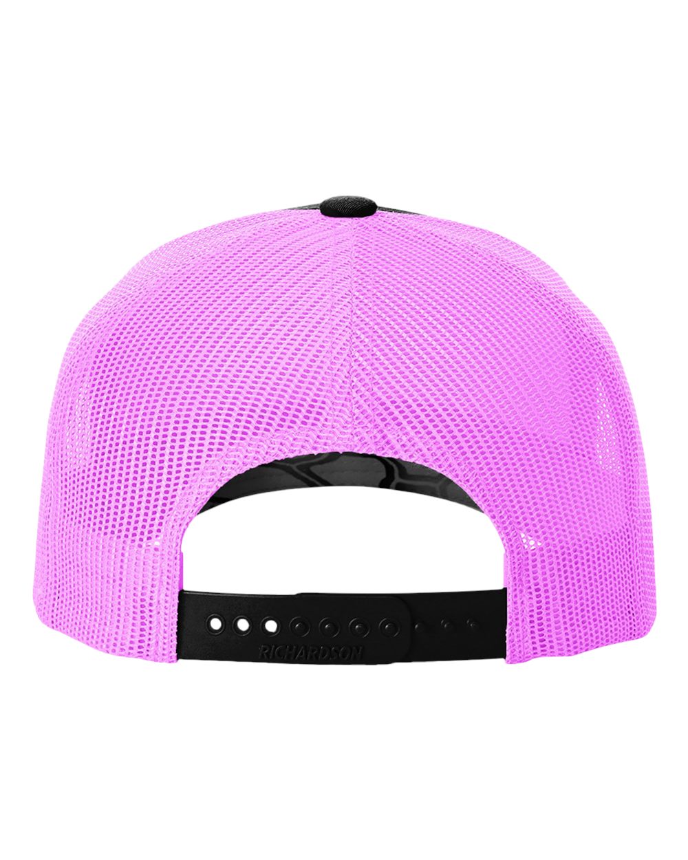Five-Panel Printed Trucker Cap - Back - B26795420 - Kryptek Typhon/ Neon Pink