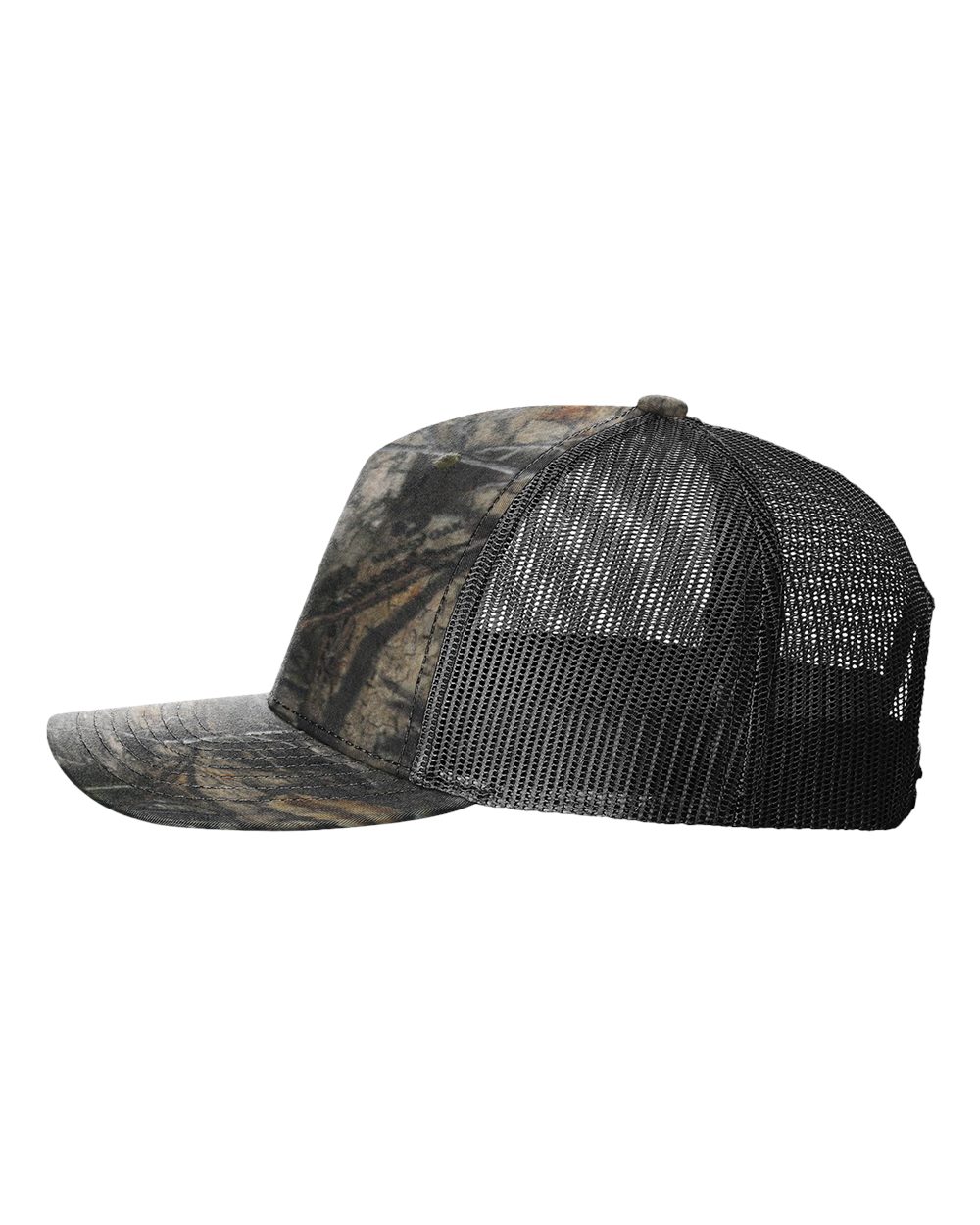 Five-Panel Printed Trucker Cap - DirectSide - B26795150 - Mossy Oak Country DNA/ Black