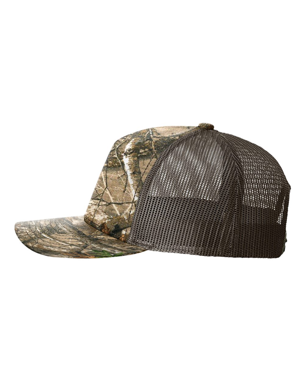 Five-Panel Printed Trucker Cap - DirectSide - B26795190 - Realtree Edge/ Brown