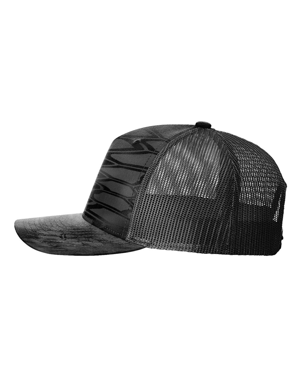 Five-Panel Printed Trucker Cap - DirectSide - B26795440 - Kryptek Typhon/ Black
