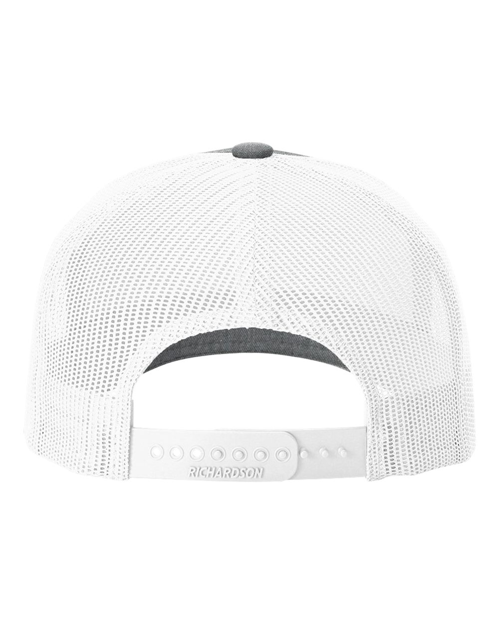 Five-Panel Trucker with Rope Cap - Back - B26895120 - Heather Grey/ White