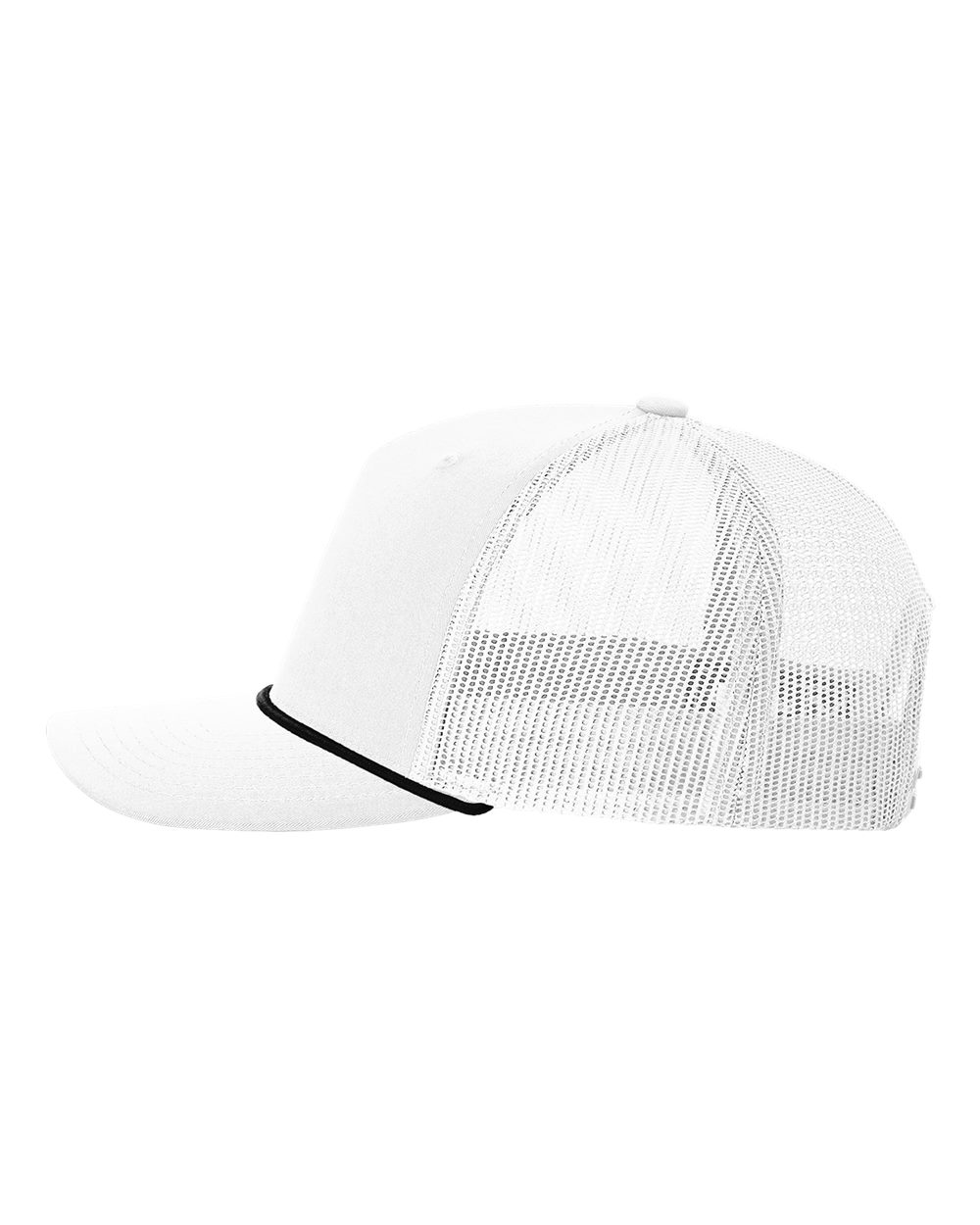 Five-Panel Trucker with Rope Cap - DirectSide - B26895000 - White/ Black