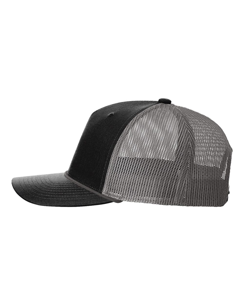 Five-Panel Trucker with Rope Cap - DirectSide - B26895500 - Black/ Charcoal