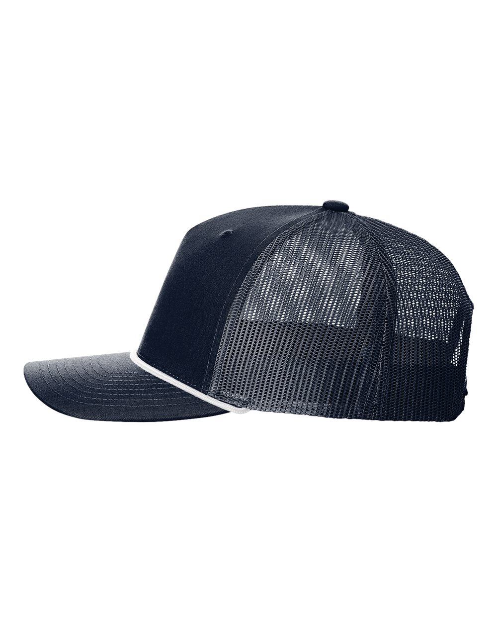 Five-Panel Trucker with Rope Cap - DirectSide - B26895650 - Navy/ White
