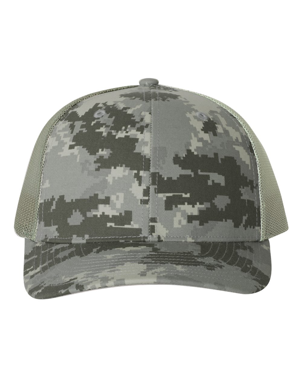 Printed Trucker Cap - Front - B46895610 - Military Digital Camo/ Light Green