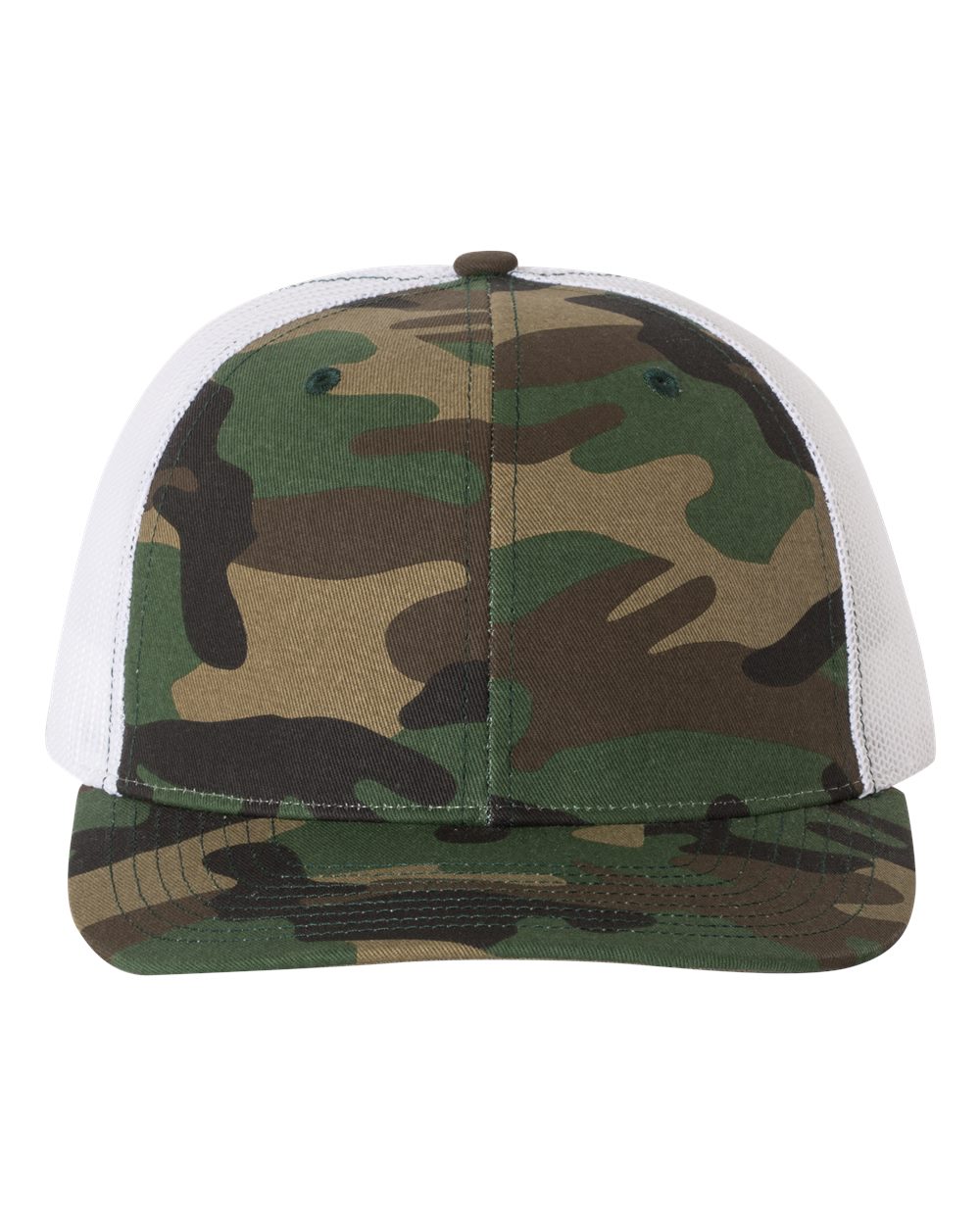 Printed Trucker Cap - Front - B46895630 - Army Camo/ White