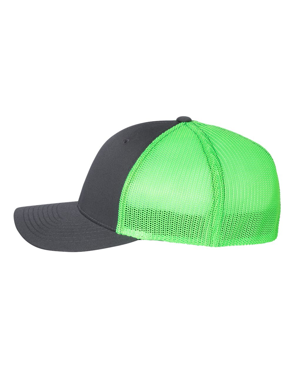 R-Flex Trucker Cap - DirectSide - B90195681 - Charcoal/ Neon Green