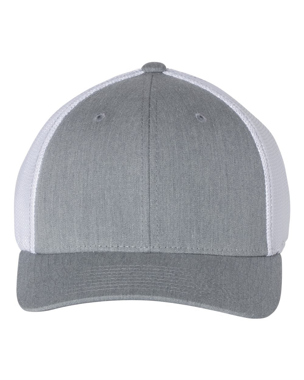 R-Flex Trucker Cap - Front - B90195591 - Heather Grey/ White