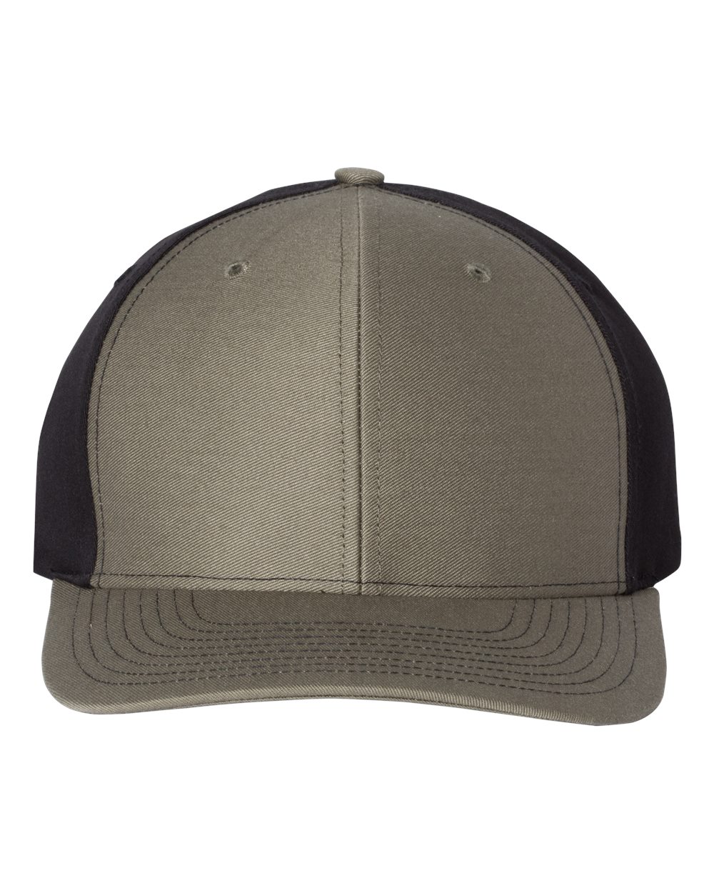 Twill Back Trucker Cap - Front - B49495690 - Loden/ Black