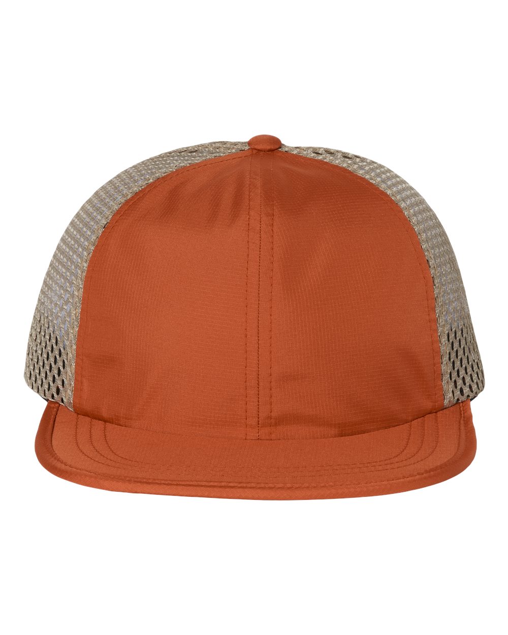 Rogue Wide Set Mesh Cap - Front - B54895320 - Texas Orange/ Khaki
