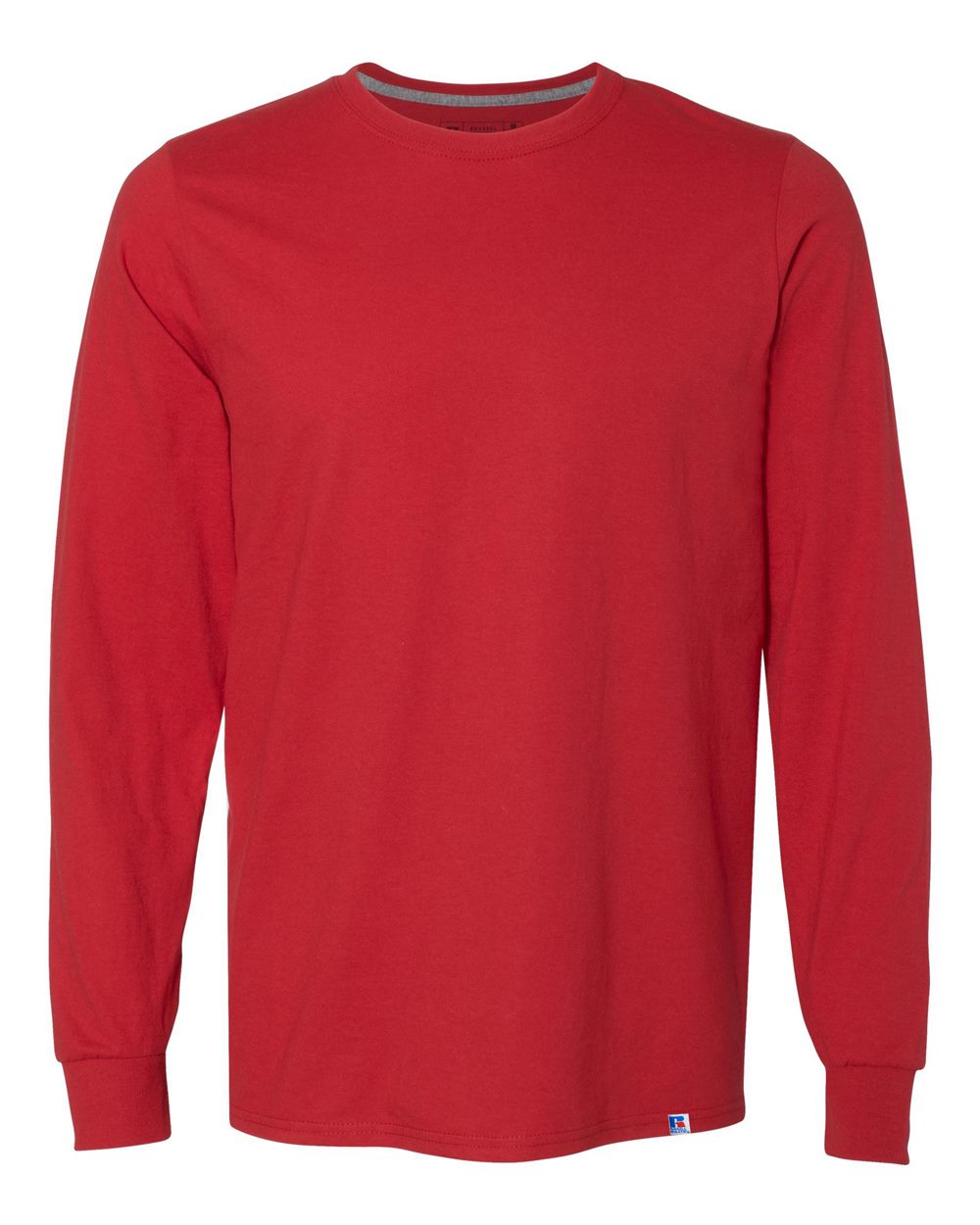 Unisex Dri Power® CVC Performance Long Sleeve T-Shirt - Front - B61711703 - True Red