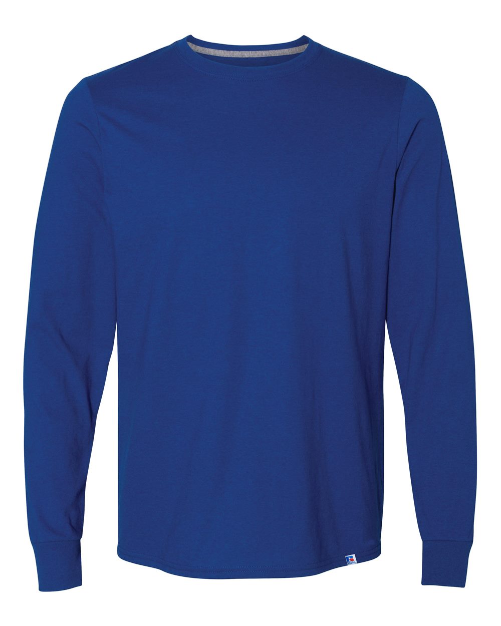 Unisex Dri Power® CVC Performance Long Sleeve T-Shirt - Front - B61711753 - Royal