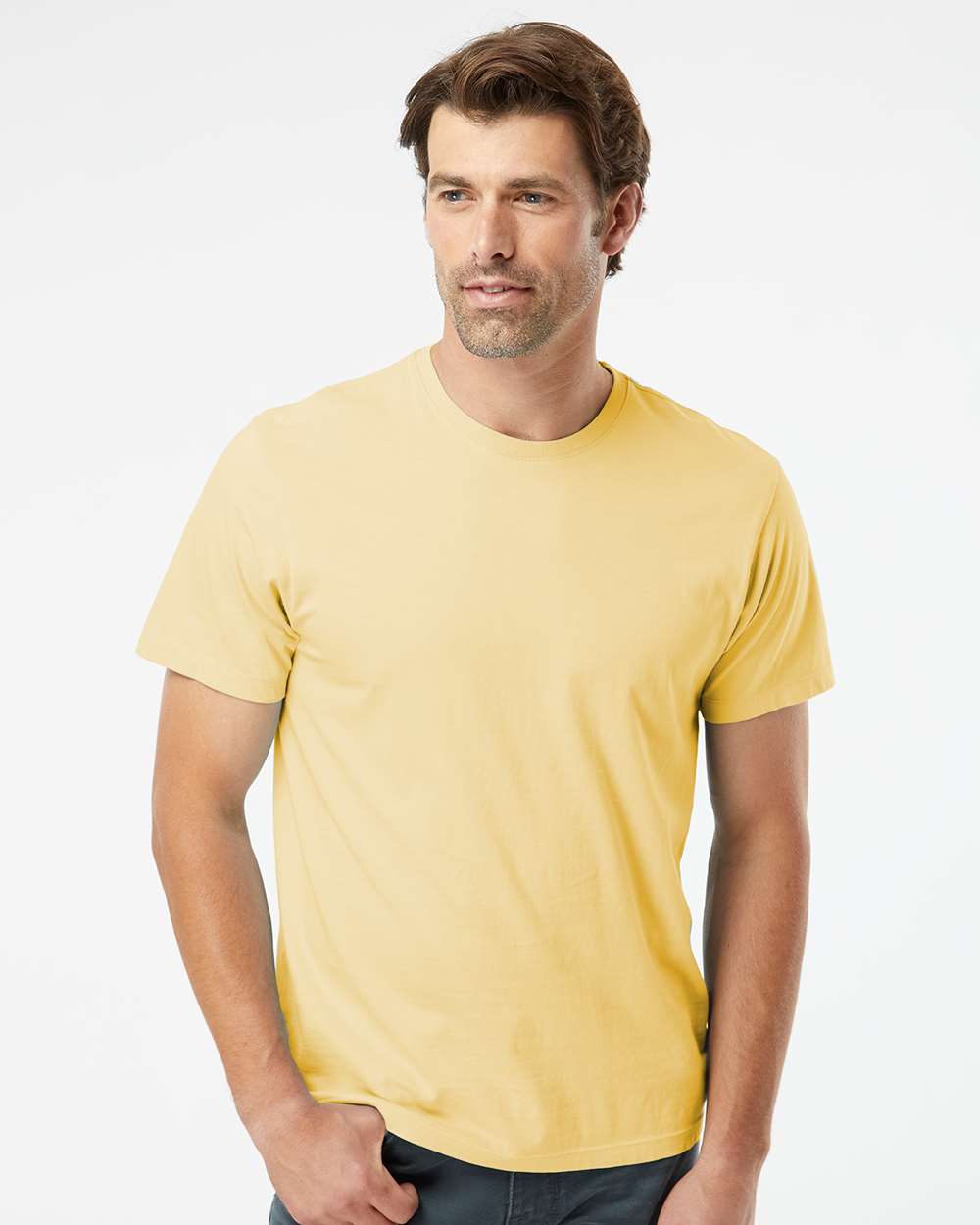Unisex Organic T-Shirt - OnModelFront - B10072113 - Wheat