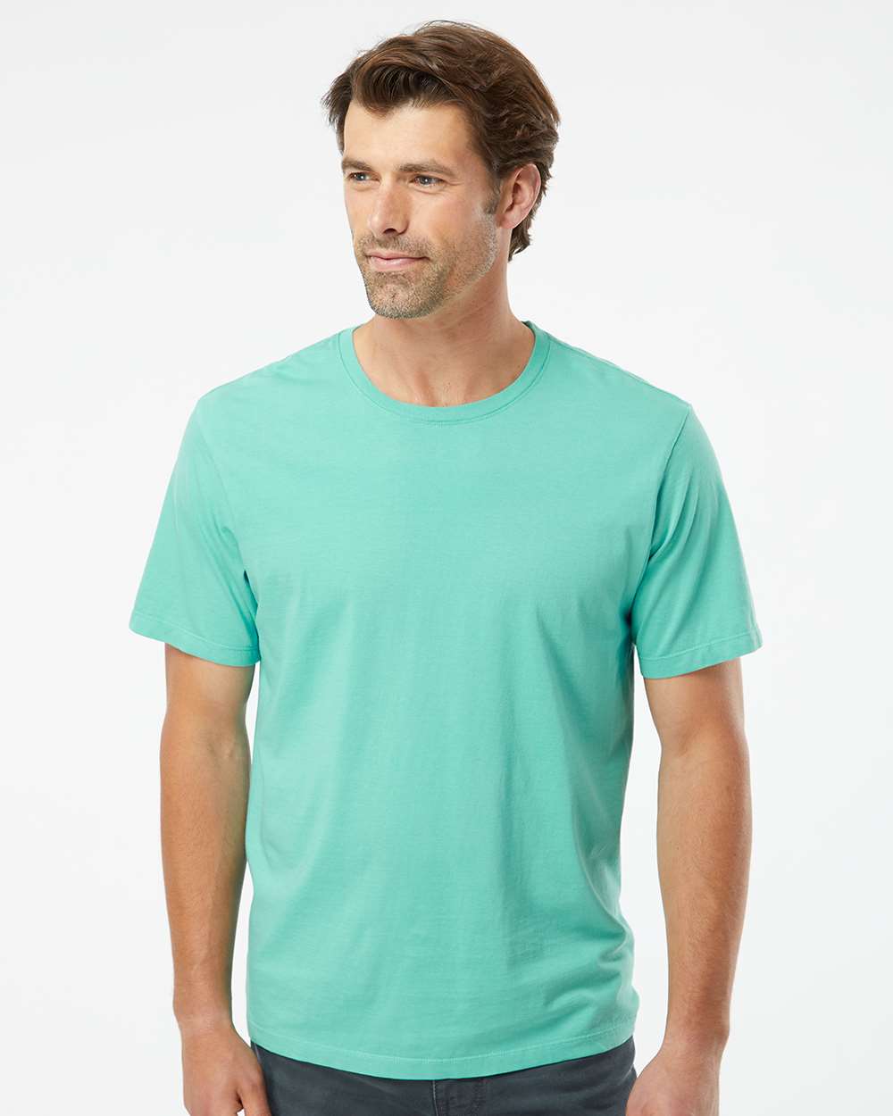 Unisex Organic T-Shirt - OnModelFront - B10072153 - Seafoam