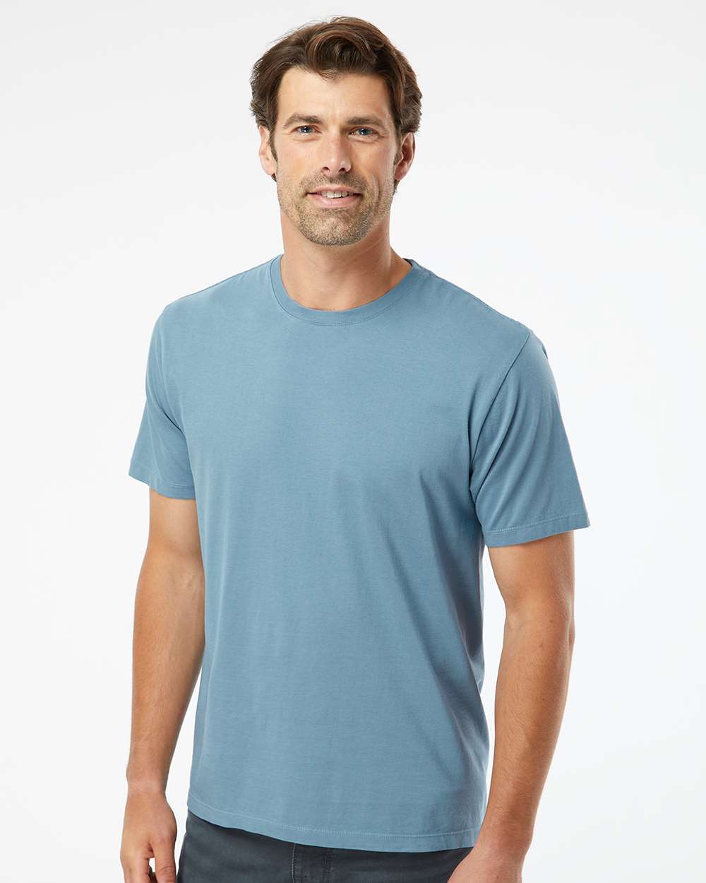Unisex Organic T-Shirt - OnModelFront - B10072173 - Slate