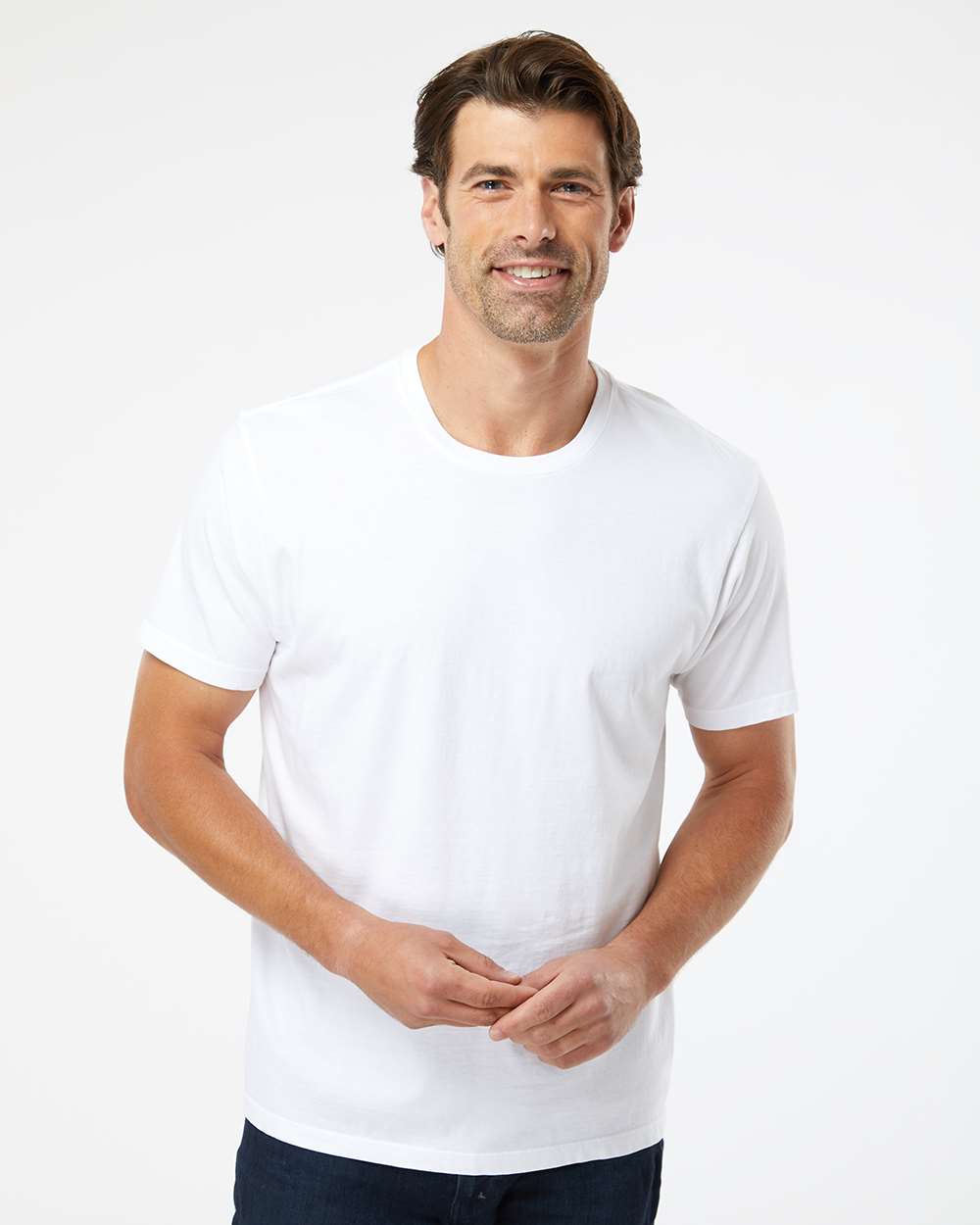 Unisex Organic T-Shirt - OnModelFront - B10072183 - White