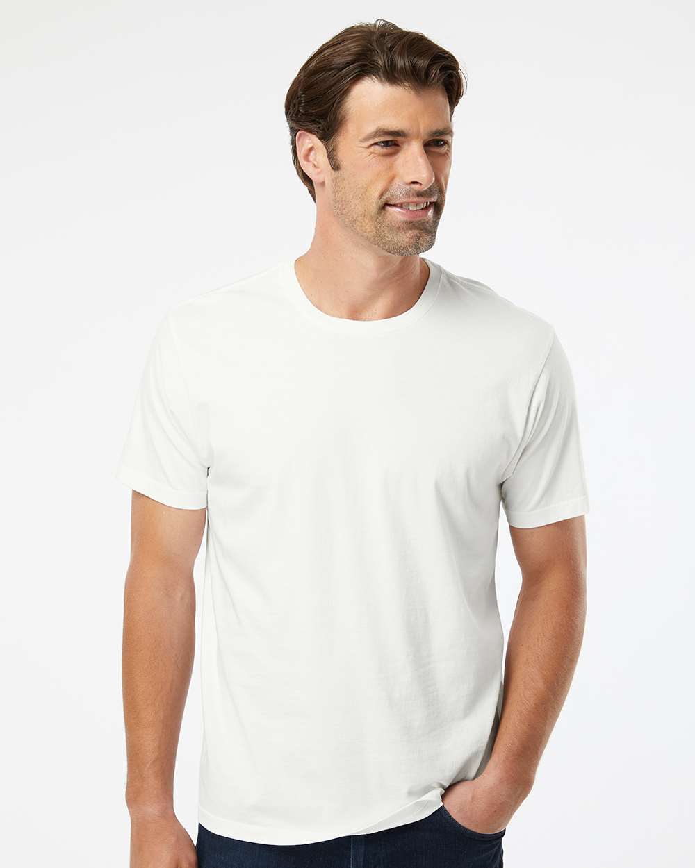 Unisex Organic T-Shirt - OnModelFront - B10072243 - Ivory