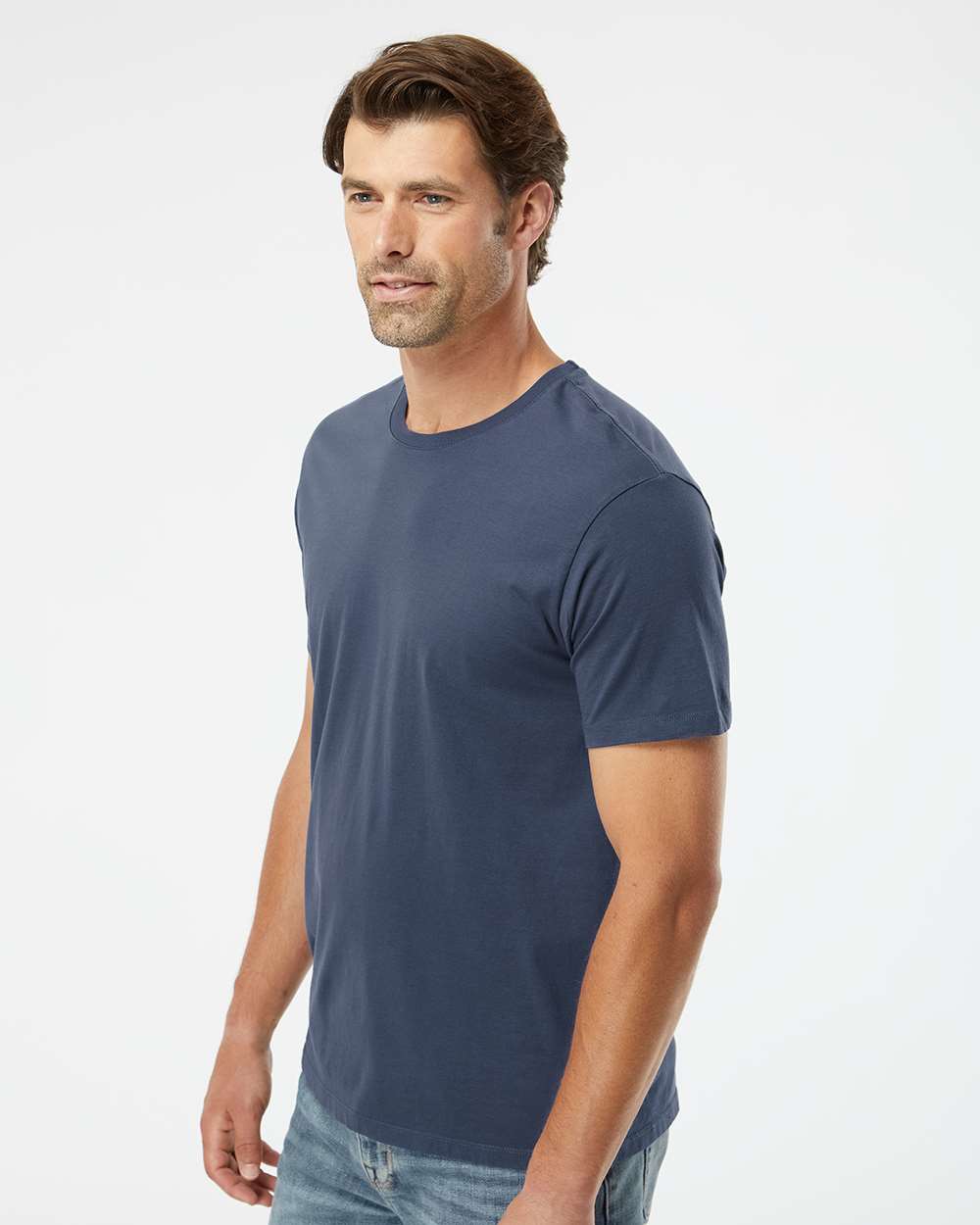 Unisex Organic T-Shirt - OnModelSide - B10072133 - Navy