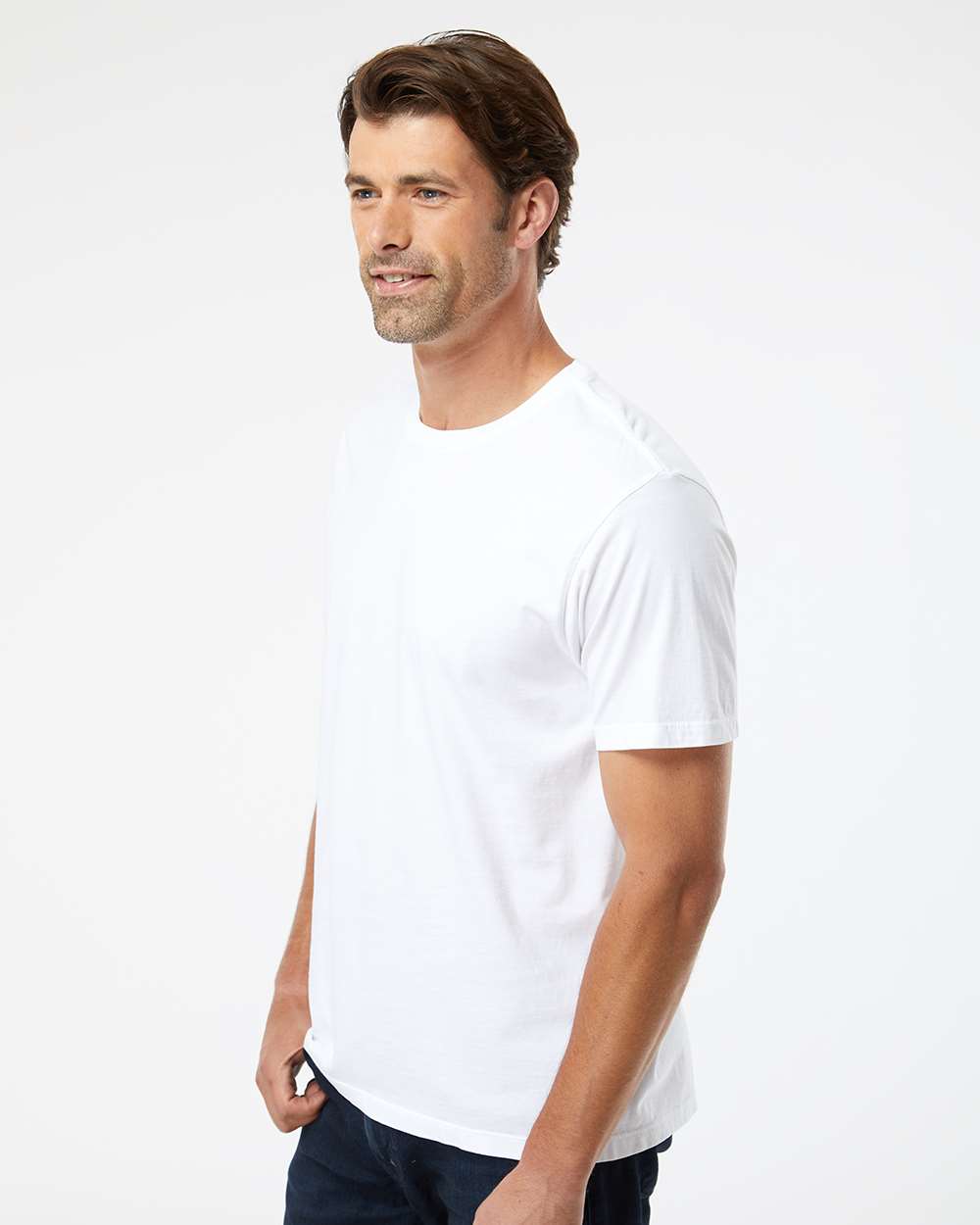 Unisex Organic T-Shirt - OnModelSide - B10072183 - White