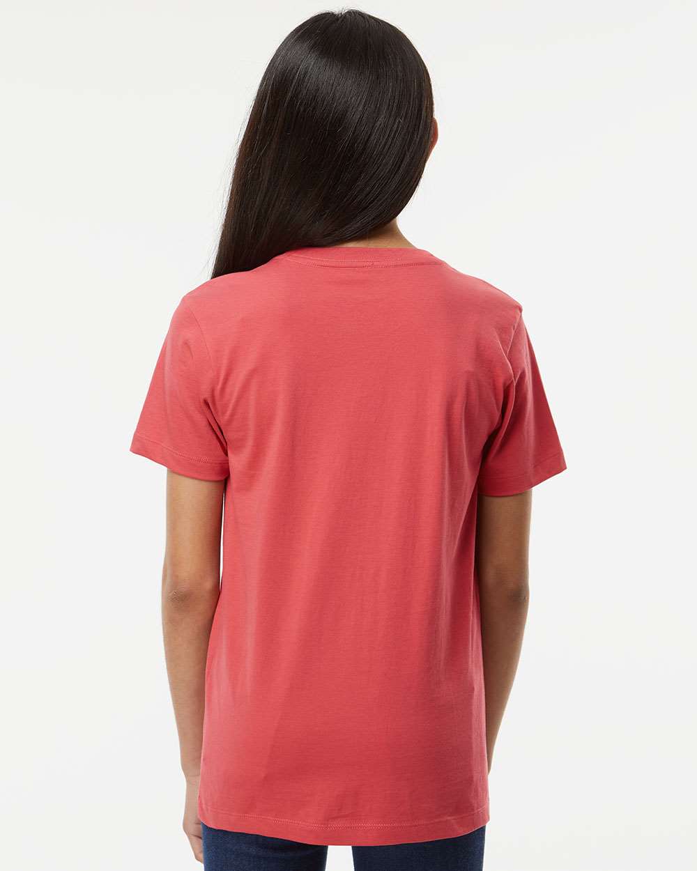 Youth Organic T-Shirt - OnModelBack - B10172002 - Brick