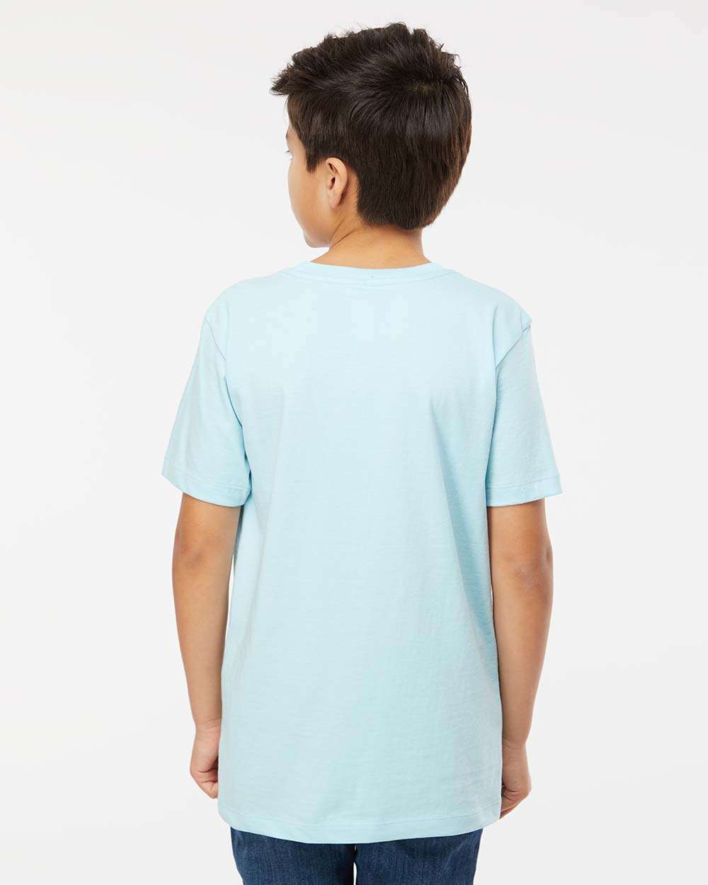 Youth Organic T-Shirt - OnModelBack - B10172102 - Chambray