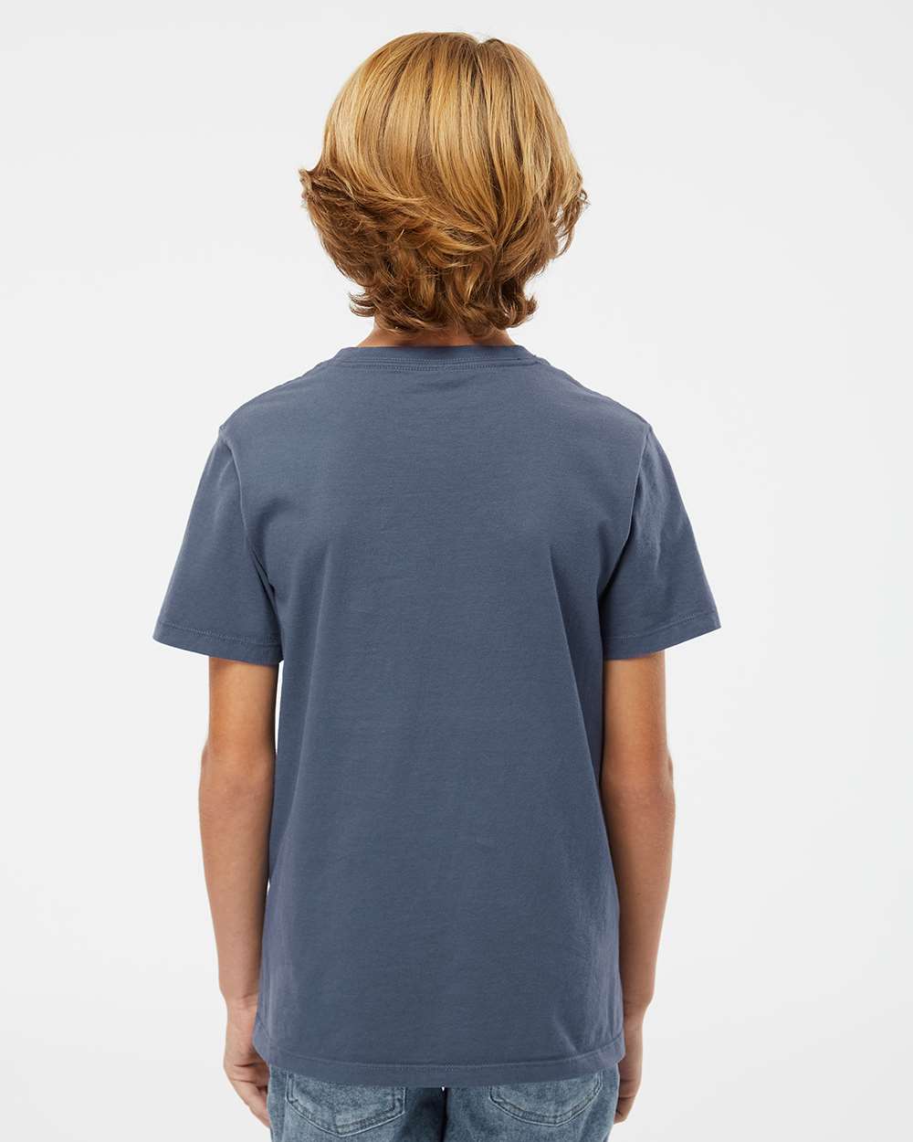 Youth Organic T-Shirt - OnModelBack - B10172122 - Navy