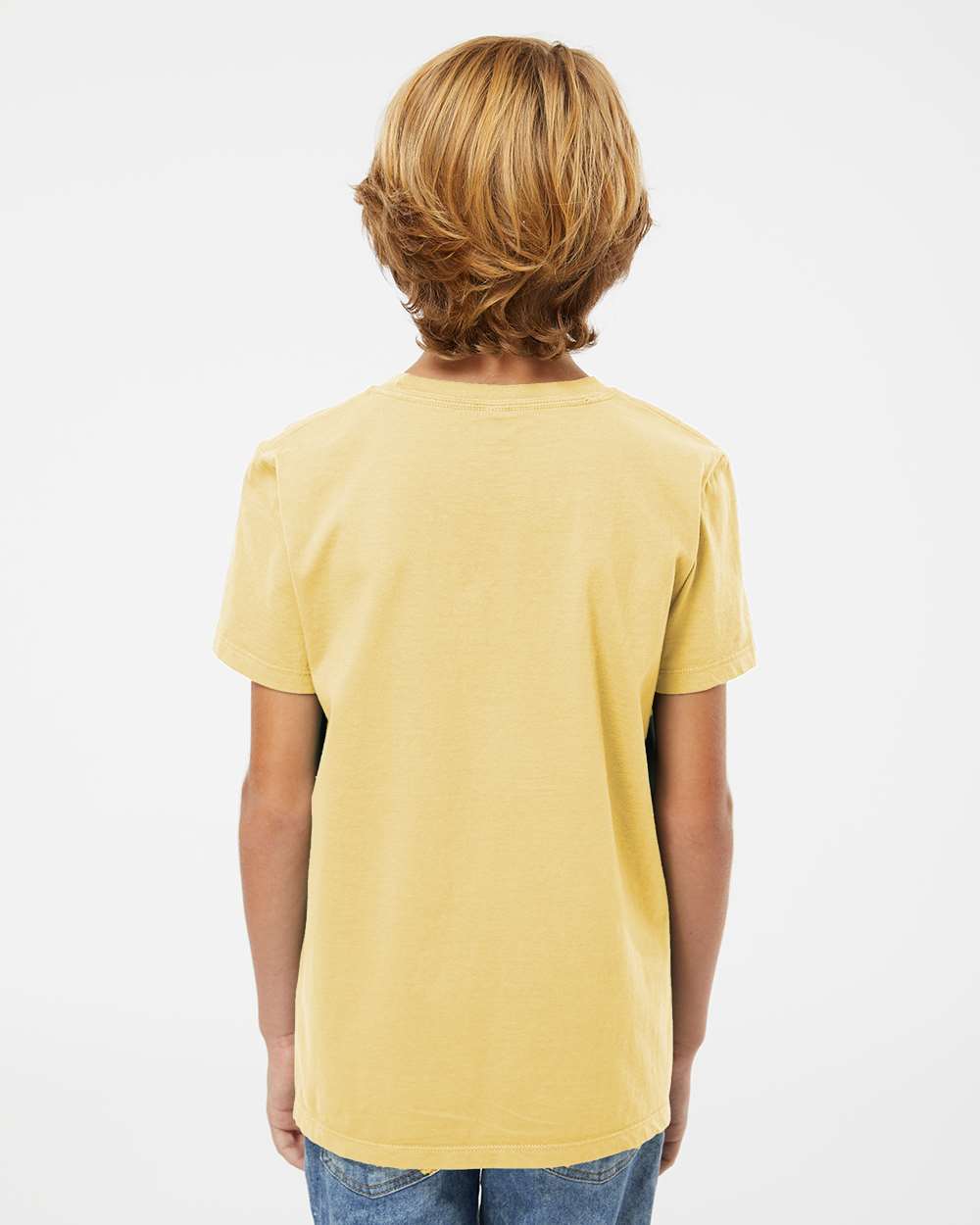 Youth Organic T-Shirt - OnModelBack - B10172172 - Wheat