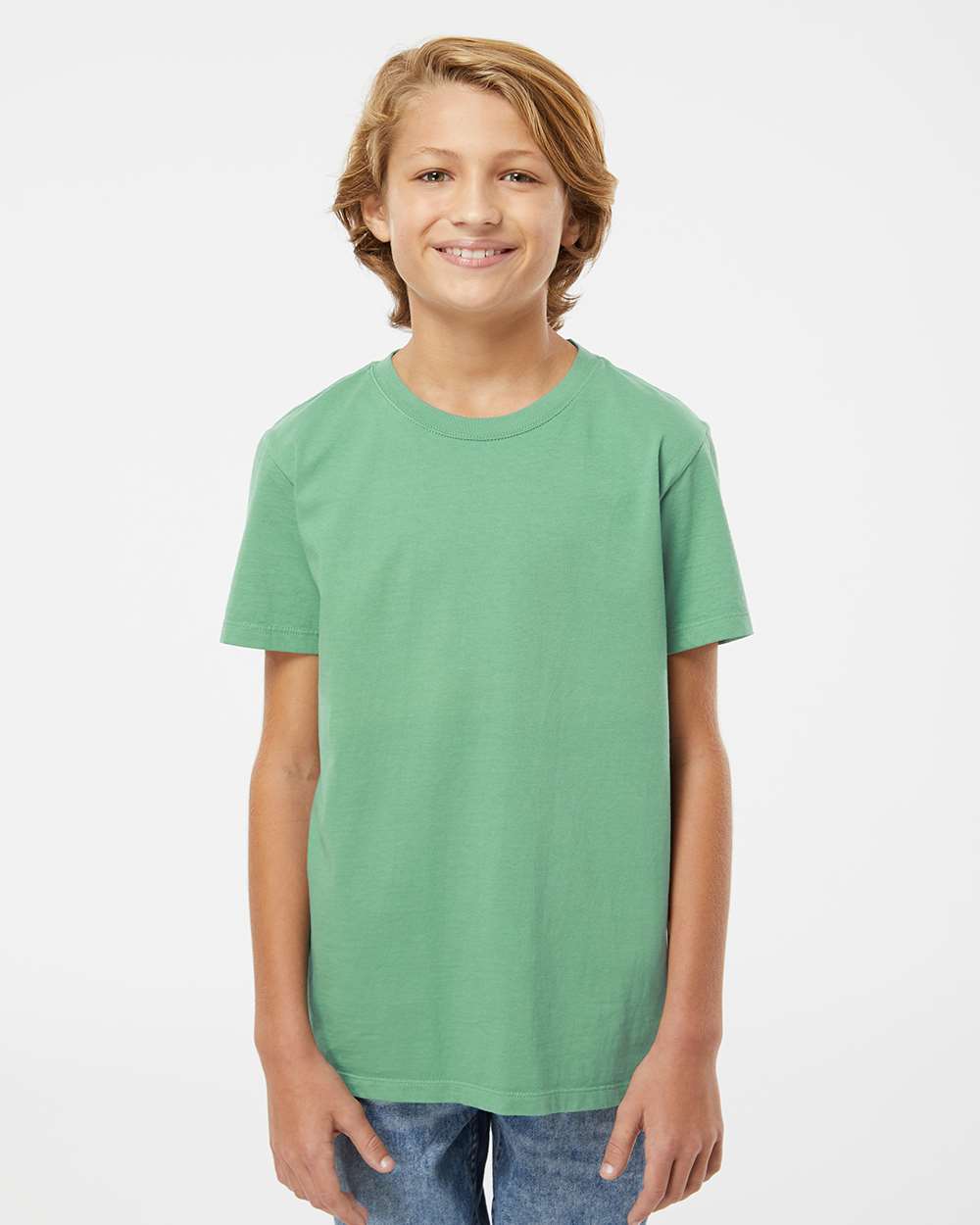 Youth Organic T-Shirt - OnModelFront - B10172132 - Pine