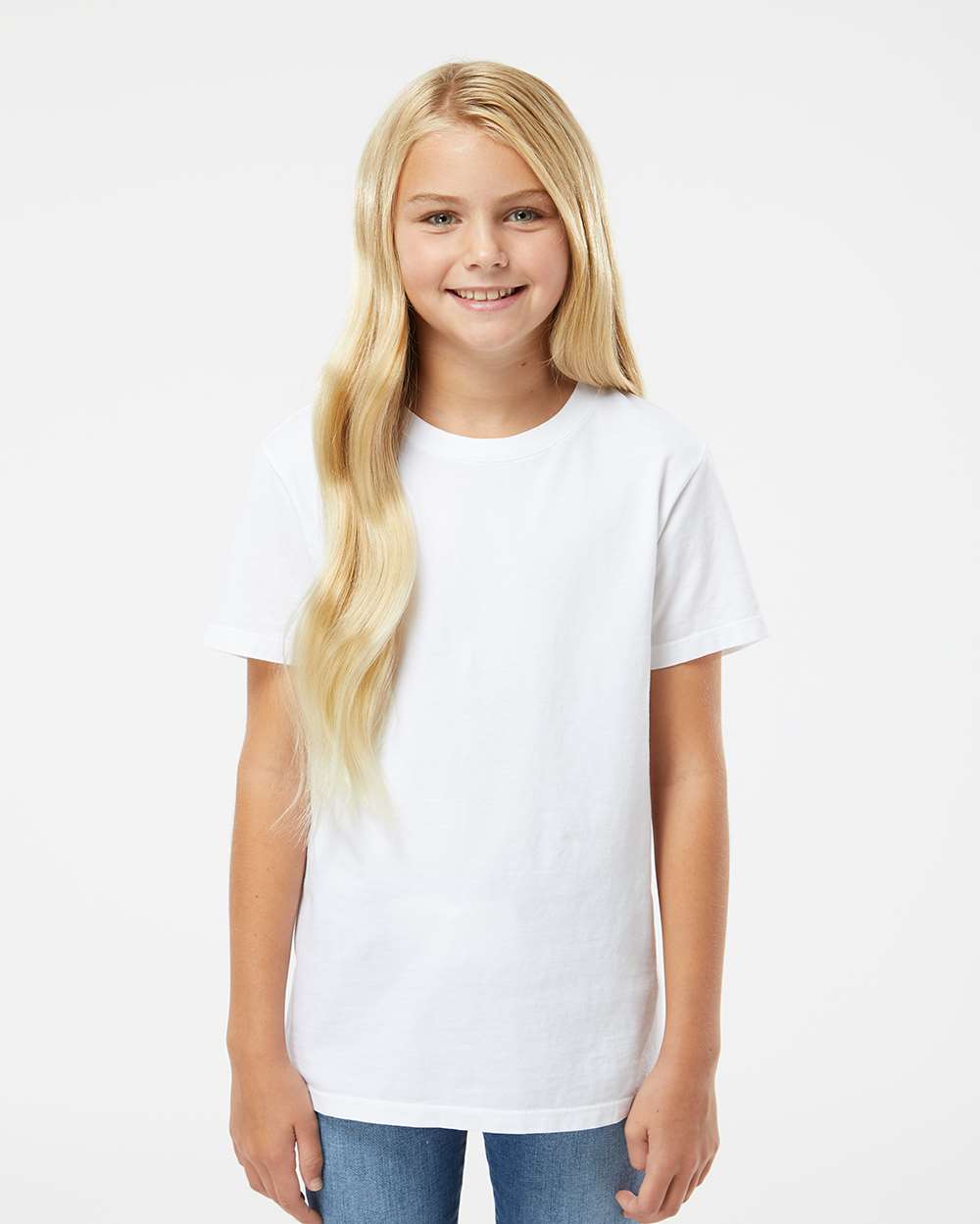 Youth Organic T-Shirt - OnModelFront - B10172162 - White