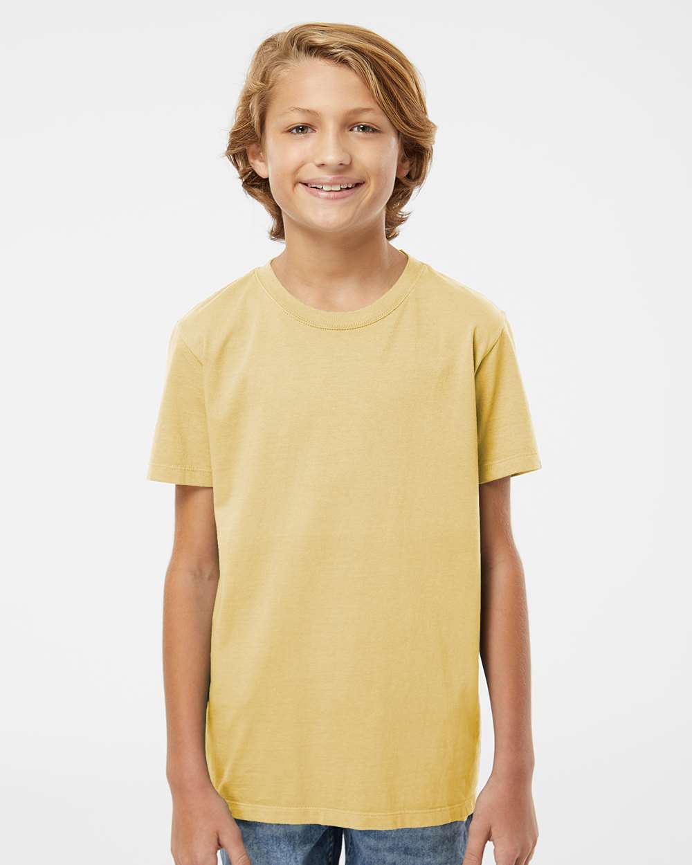 Youth Organic T-Shirt - OnModelFront - B10172172 - Wheat