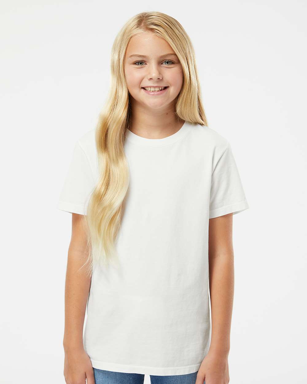 Youth Organic T-Shirt - OnModelFront - B10172242 - Ivory