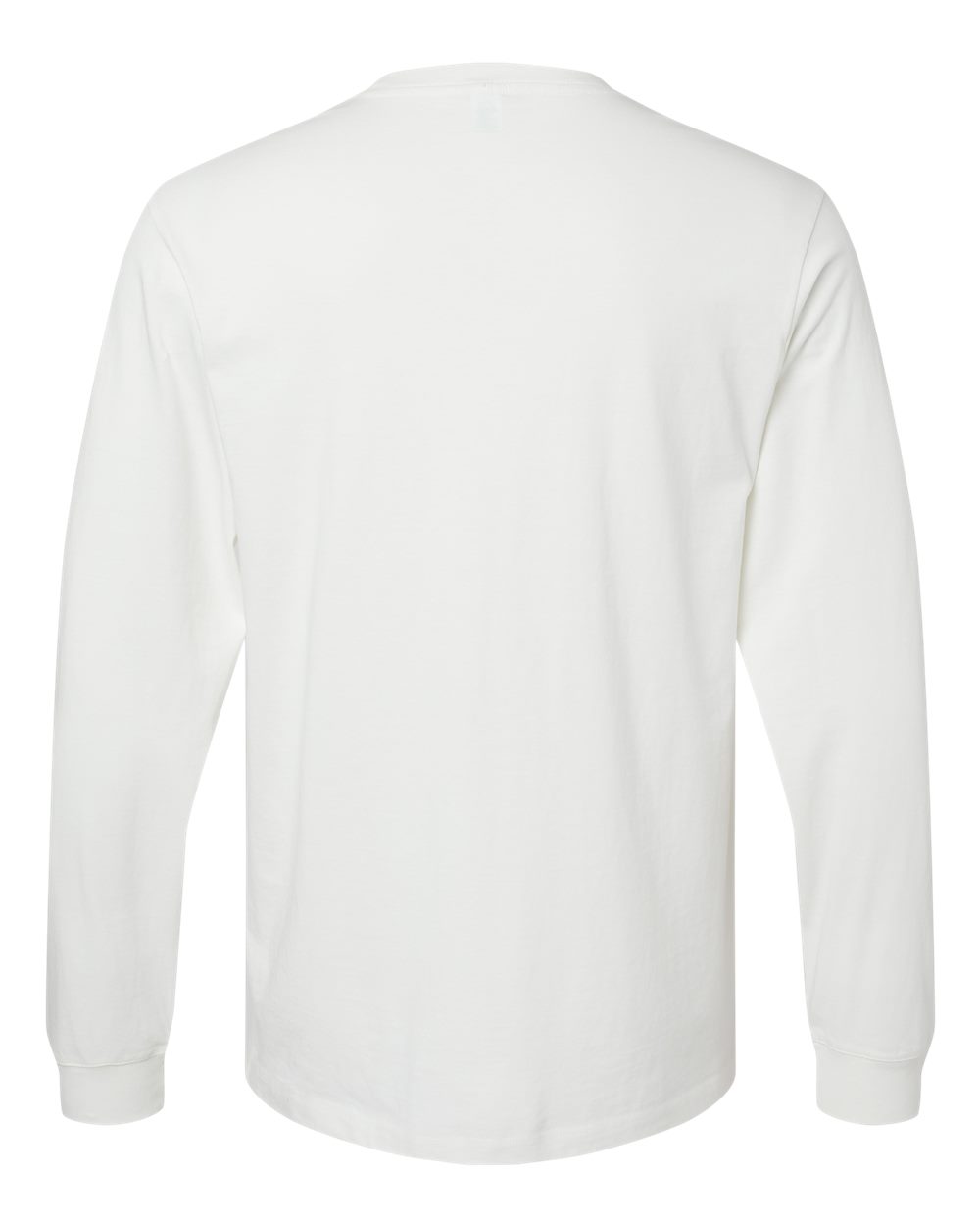 Unisex Organic Long Sleeve T-Shirt - Back - B10272013 - Ivory